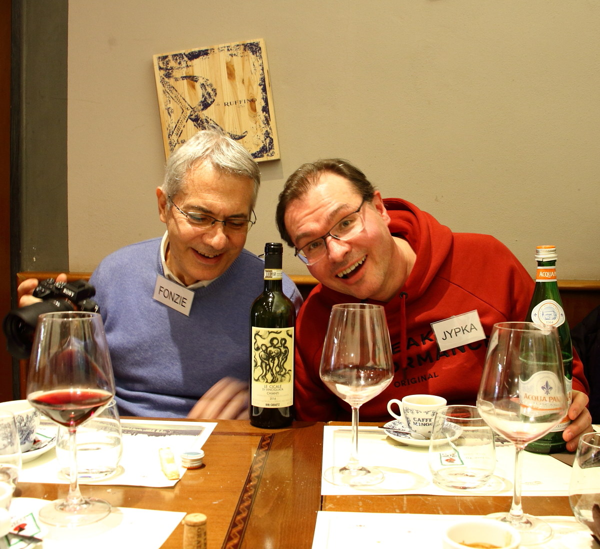 Cheerful Fonzie and Jypka