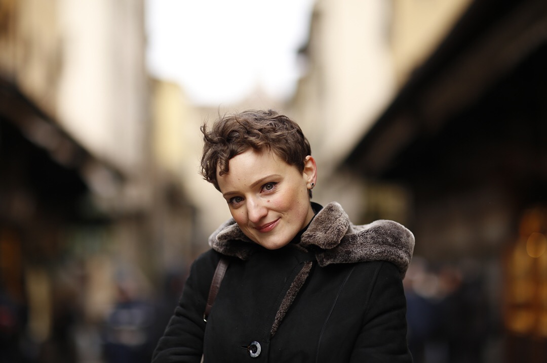 Katya on the Ponte Vecchio