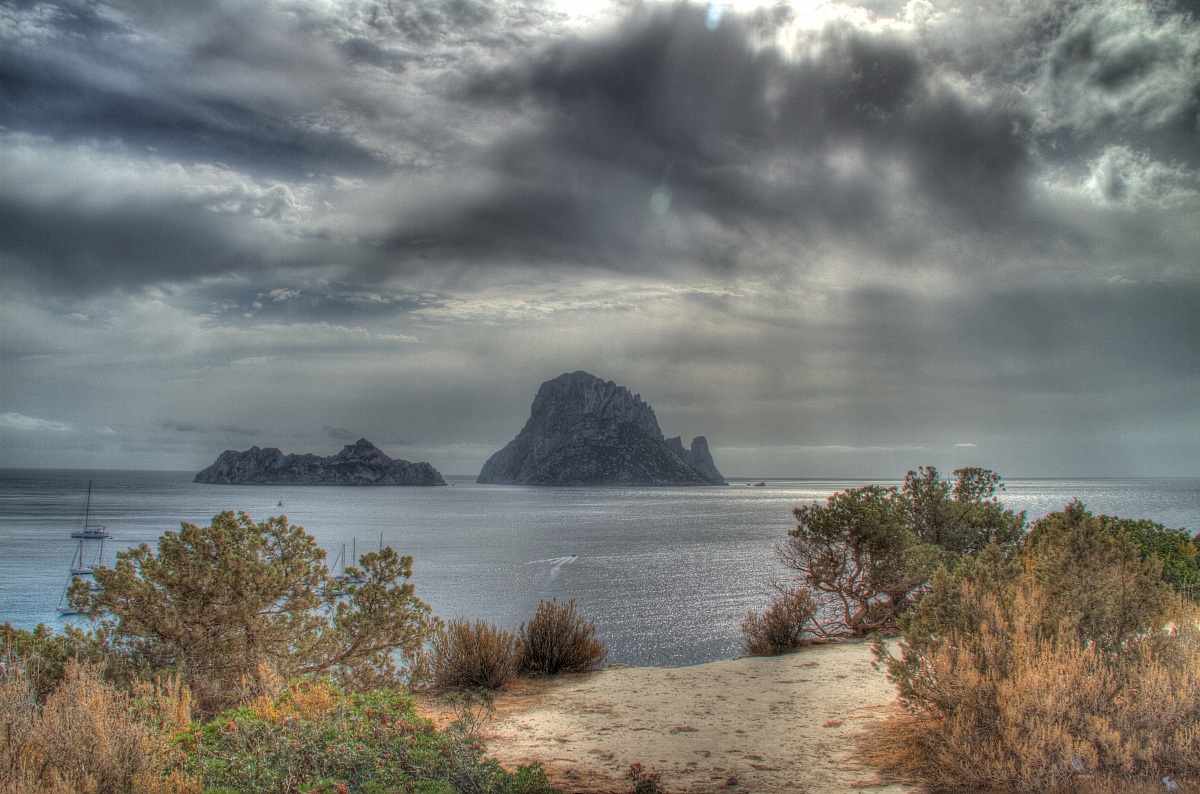 You will see eg, Ibiza.