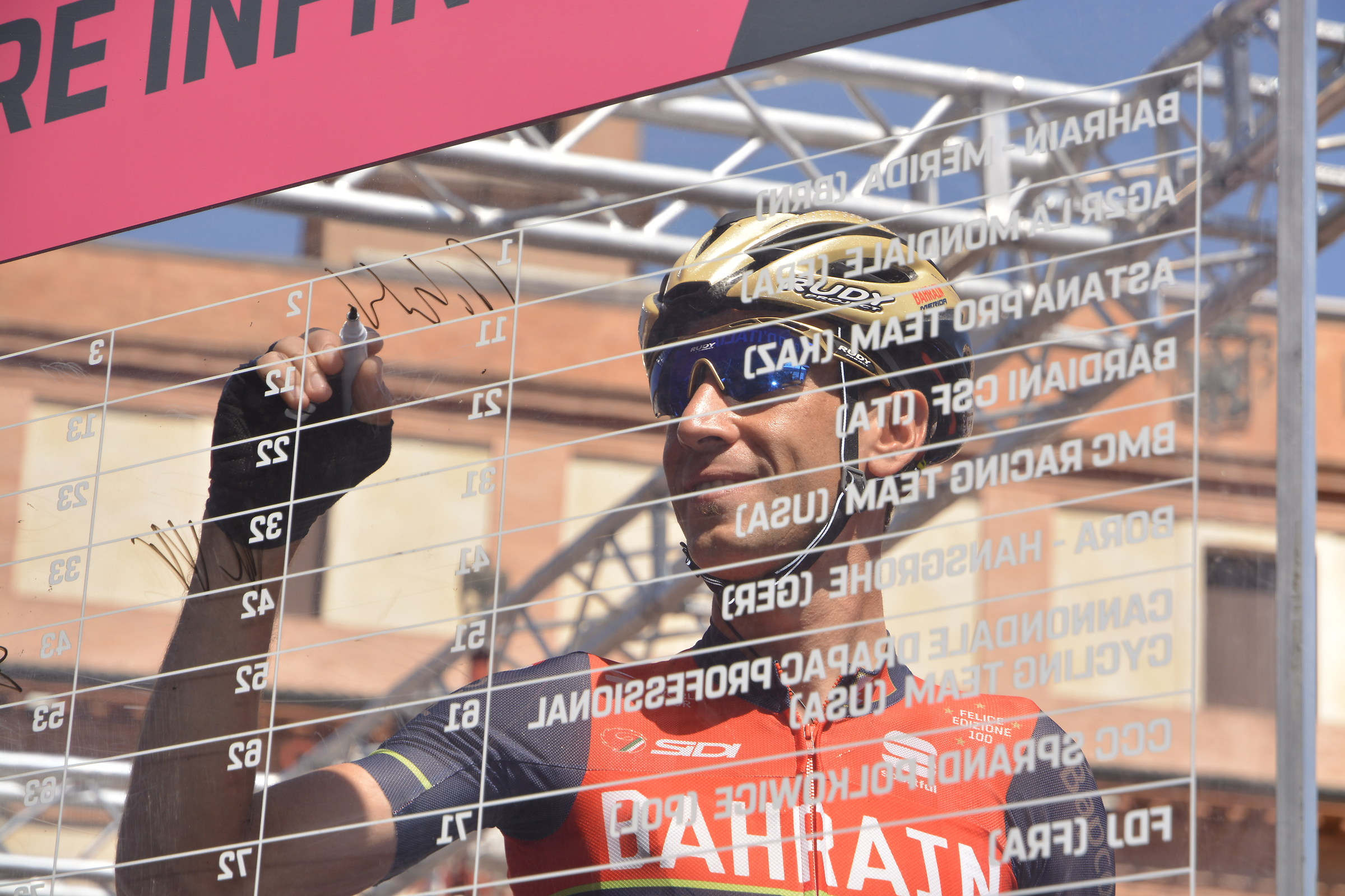 Vincenzo Nibali (foglio firma)