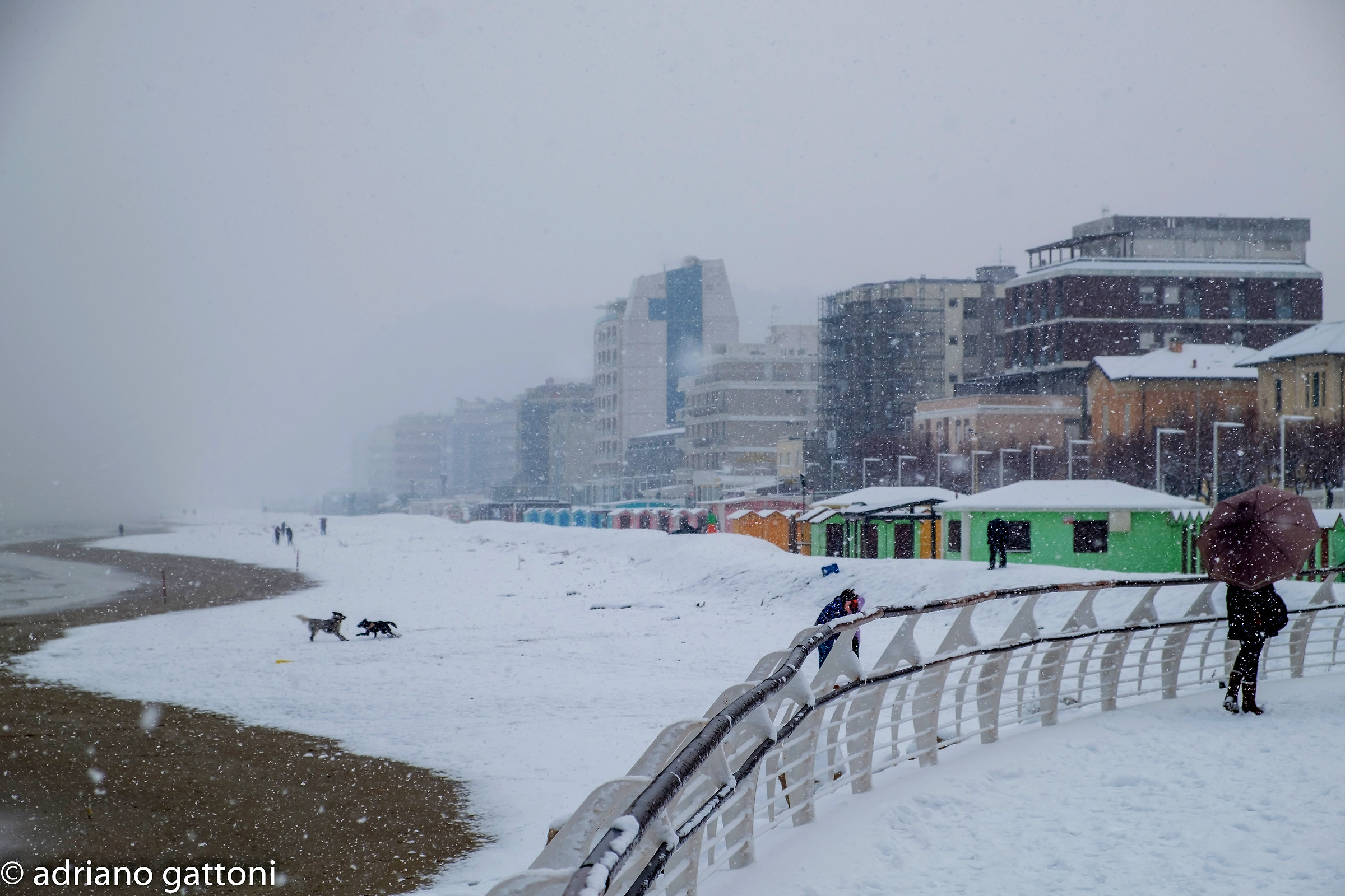Pesaro: il mare d'inverno