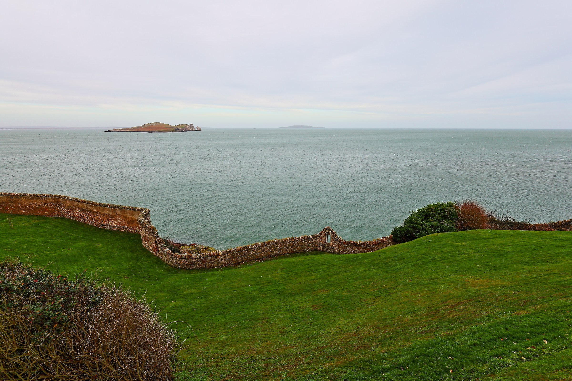 Howth garden on the sea