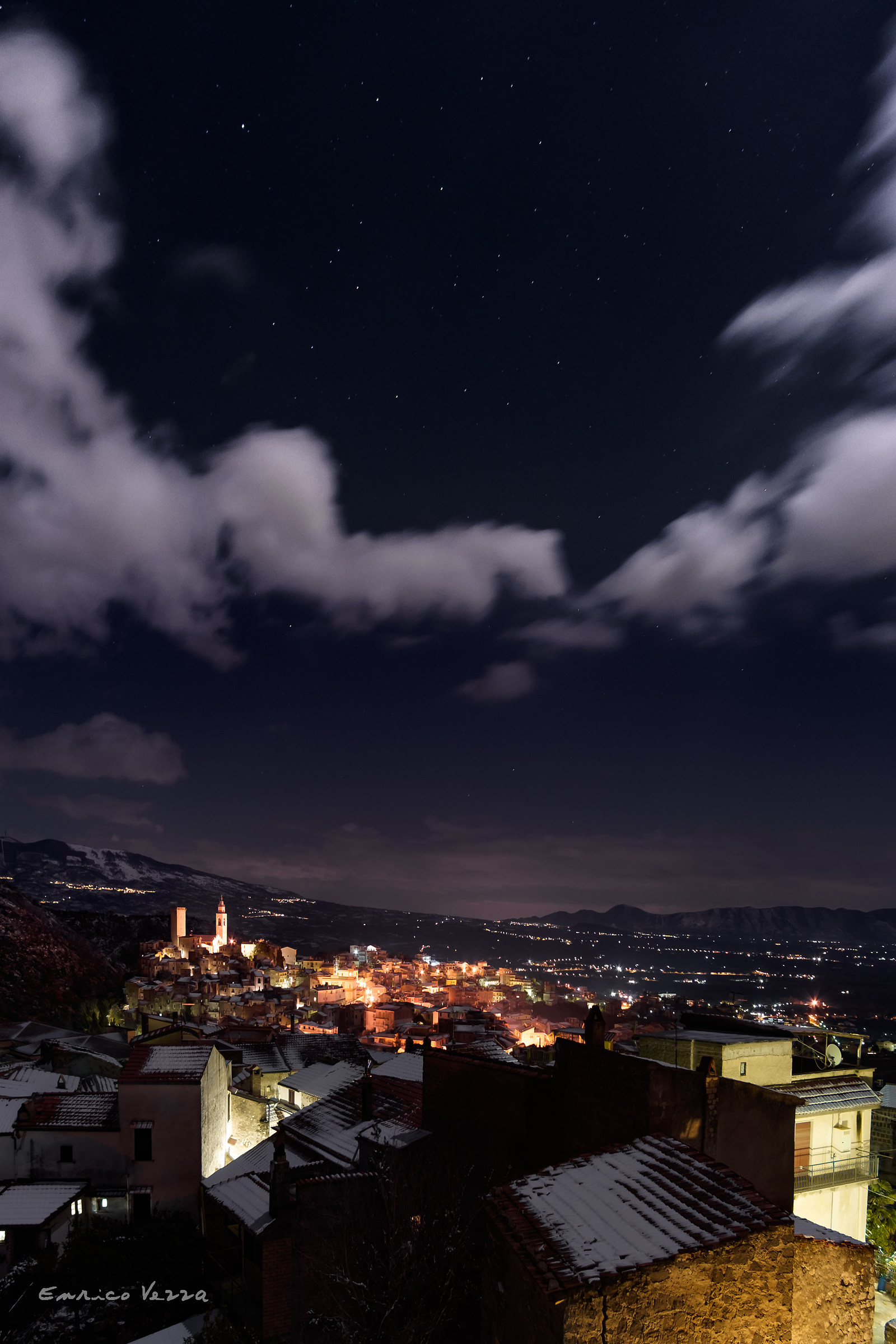 Snow and stars on Castelforte
