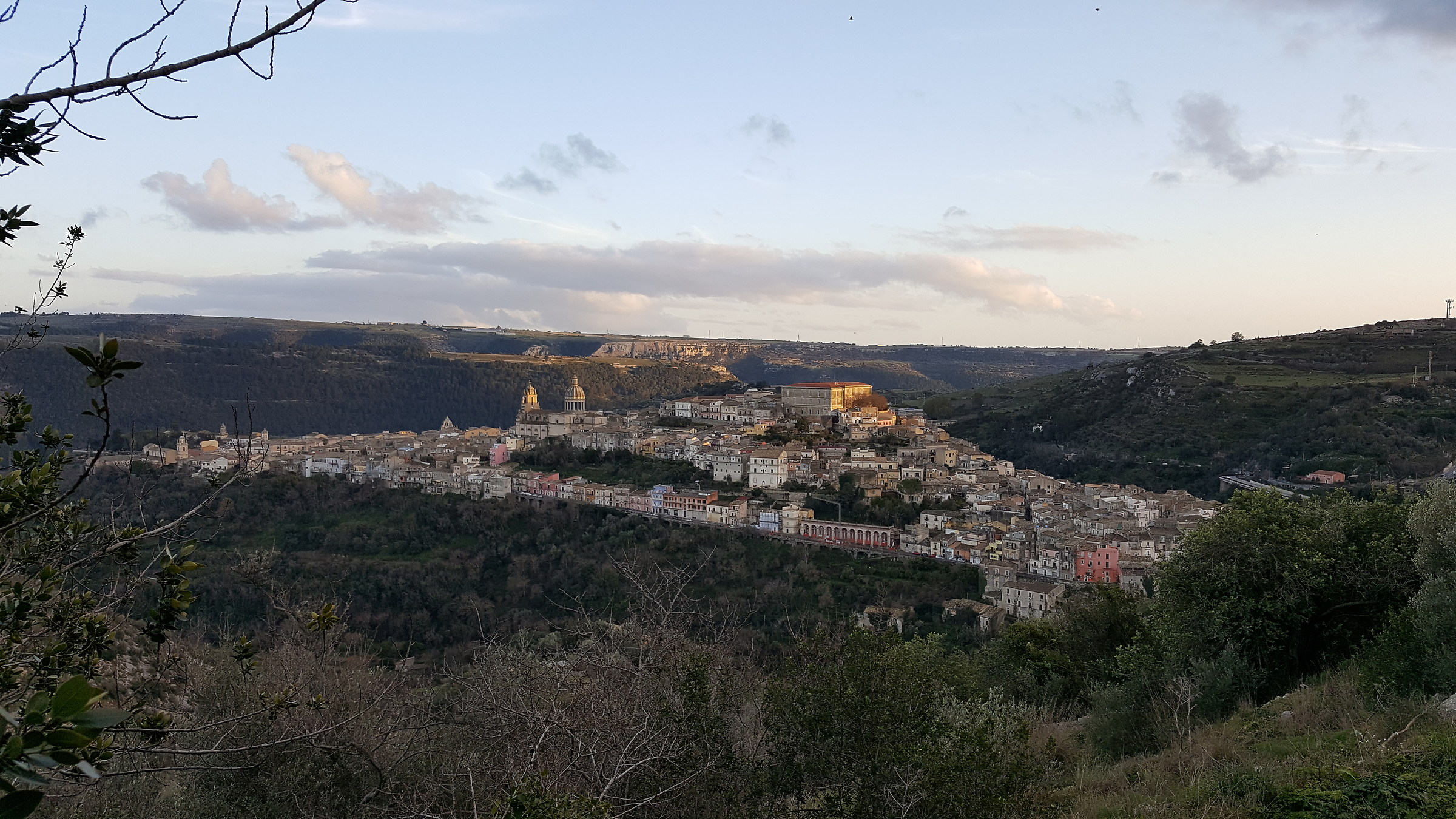 panoramic view on the hill of Ibla, Ragusa