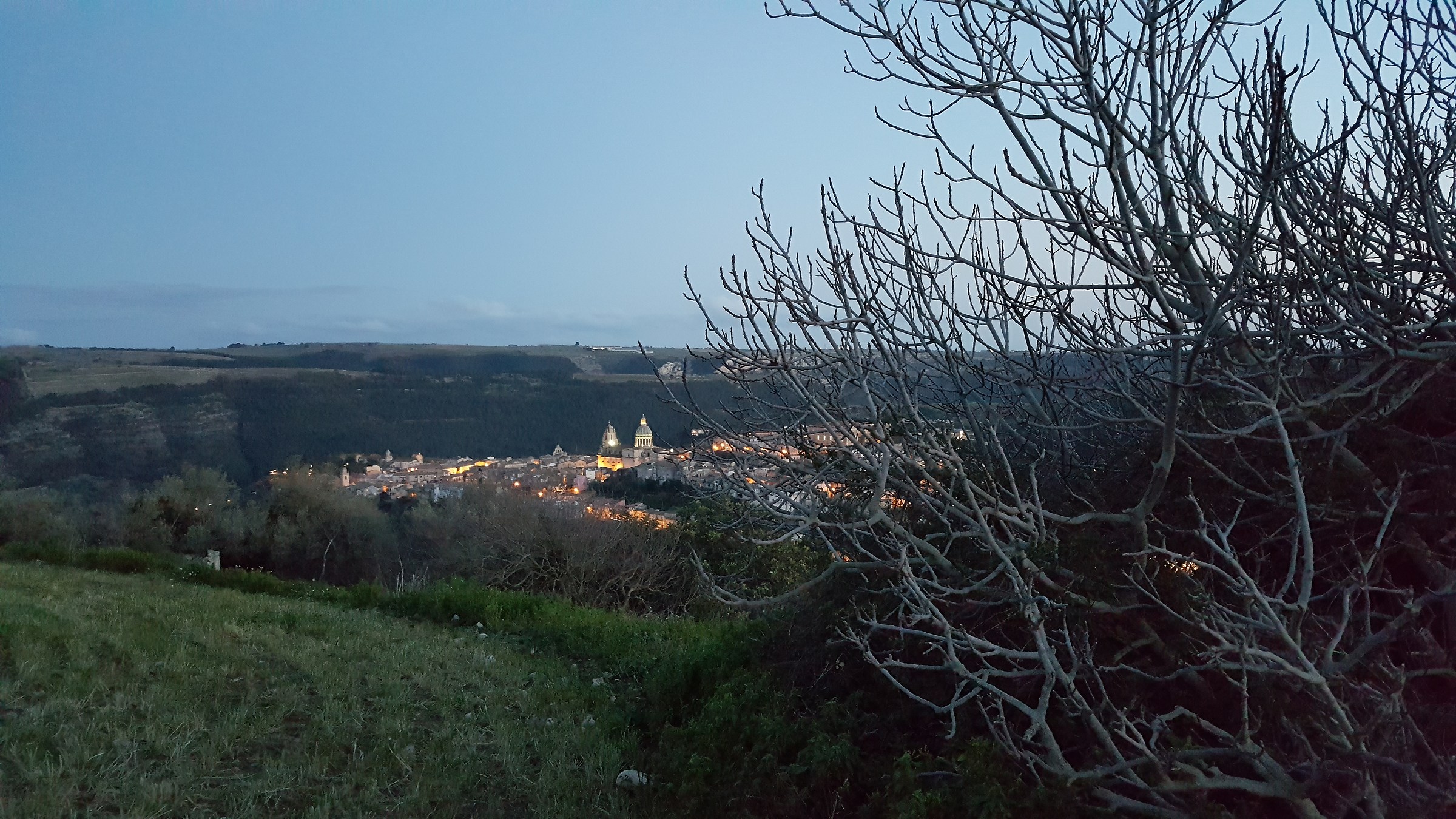 panoramic view on the hill of ibla, Ragusa
