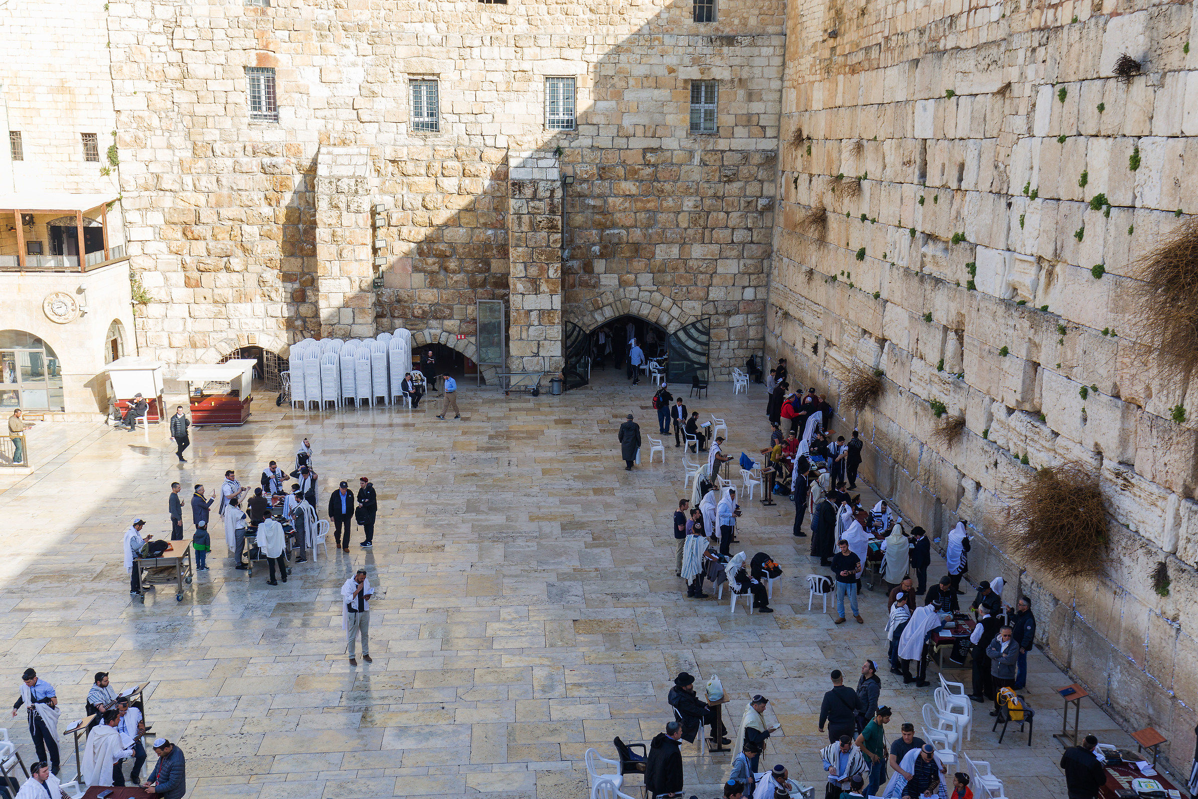 The wall seen from above