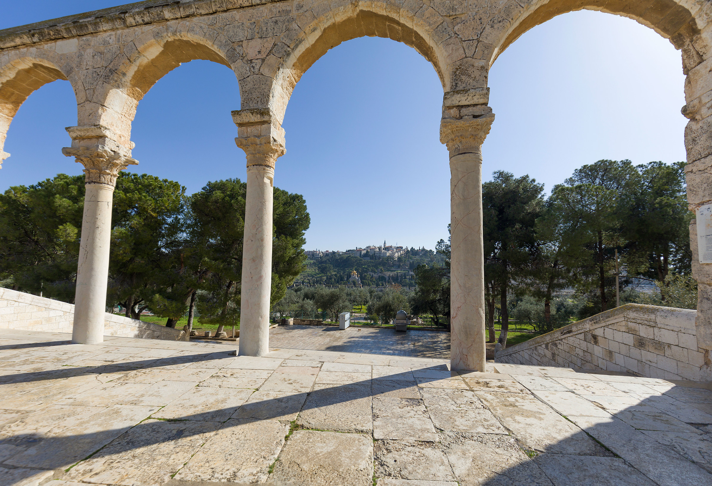 The esplanade of the temple