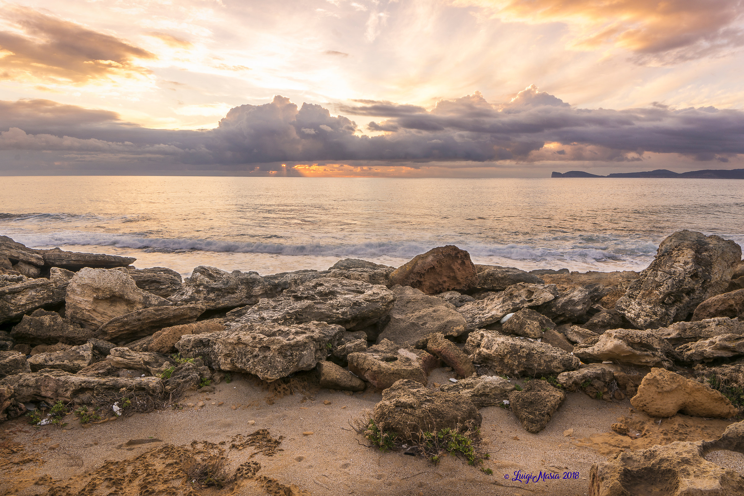 Sunset on the Gulf of Alghero