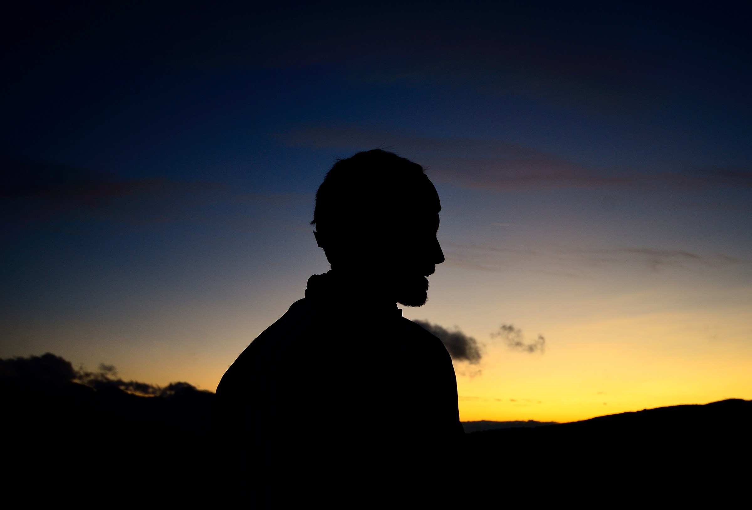 Portrait in the sunset
