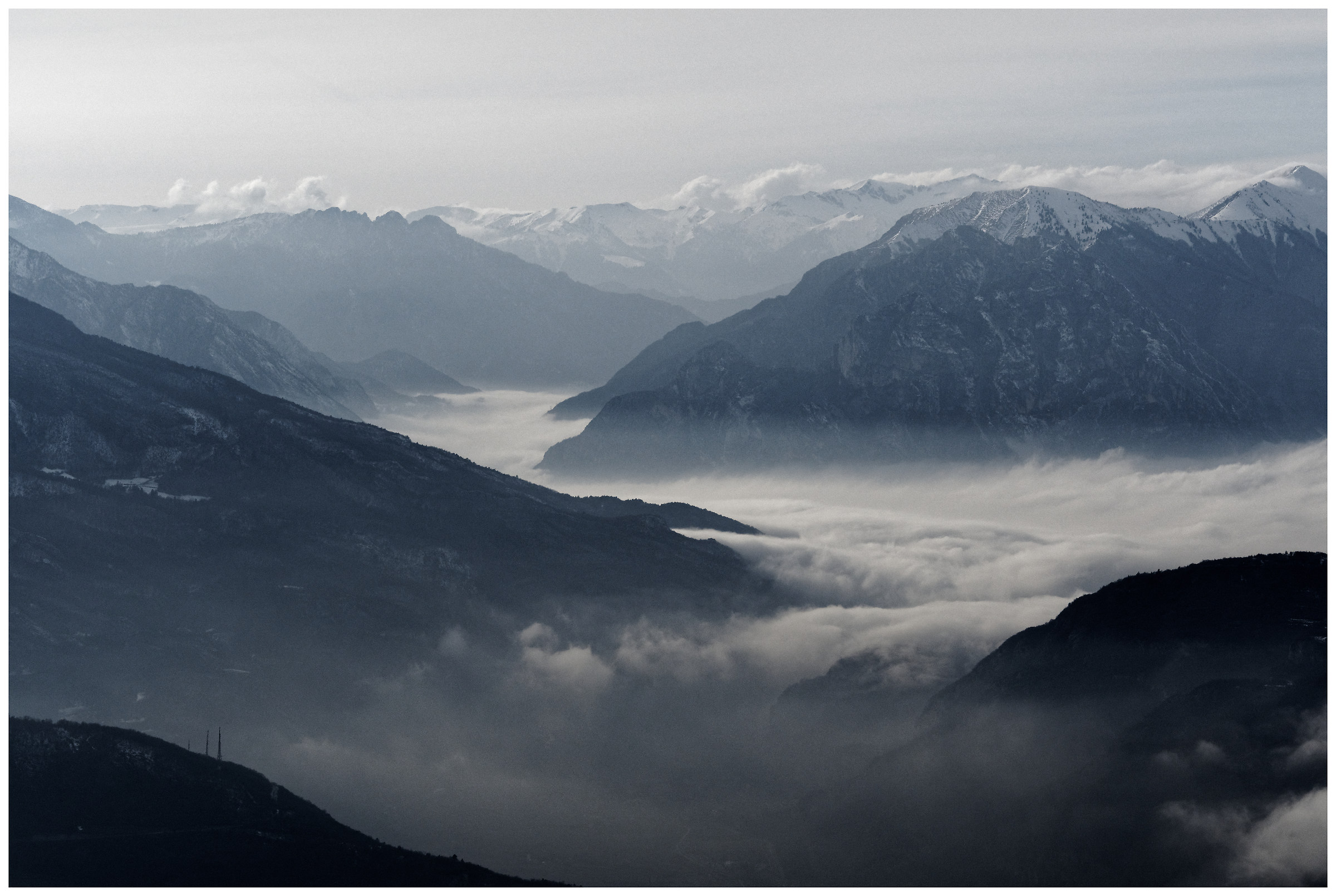 la valle dell' adige dal monte Zugna