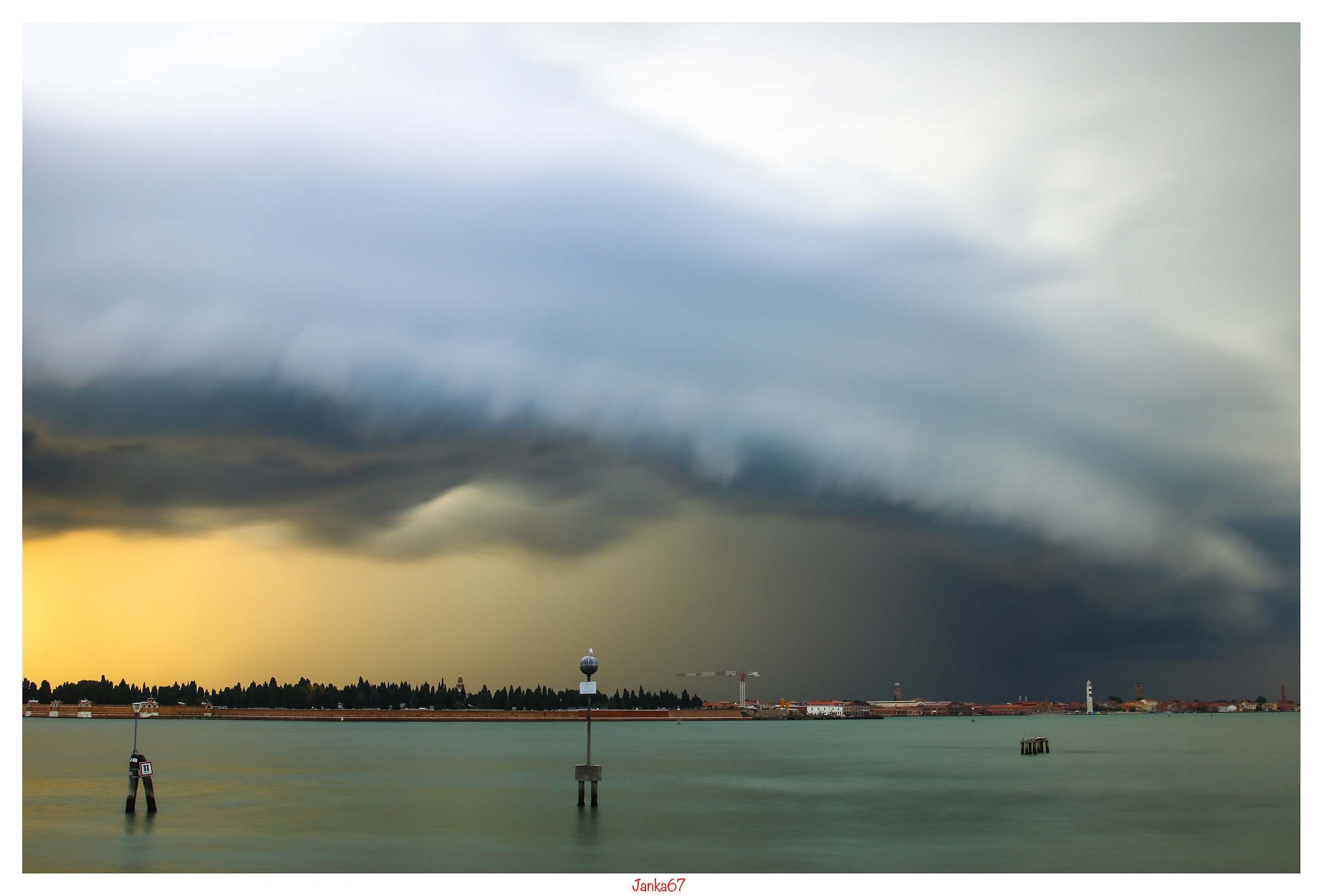 Clouds in the lagoon ..