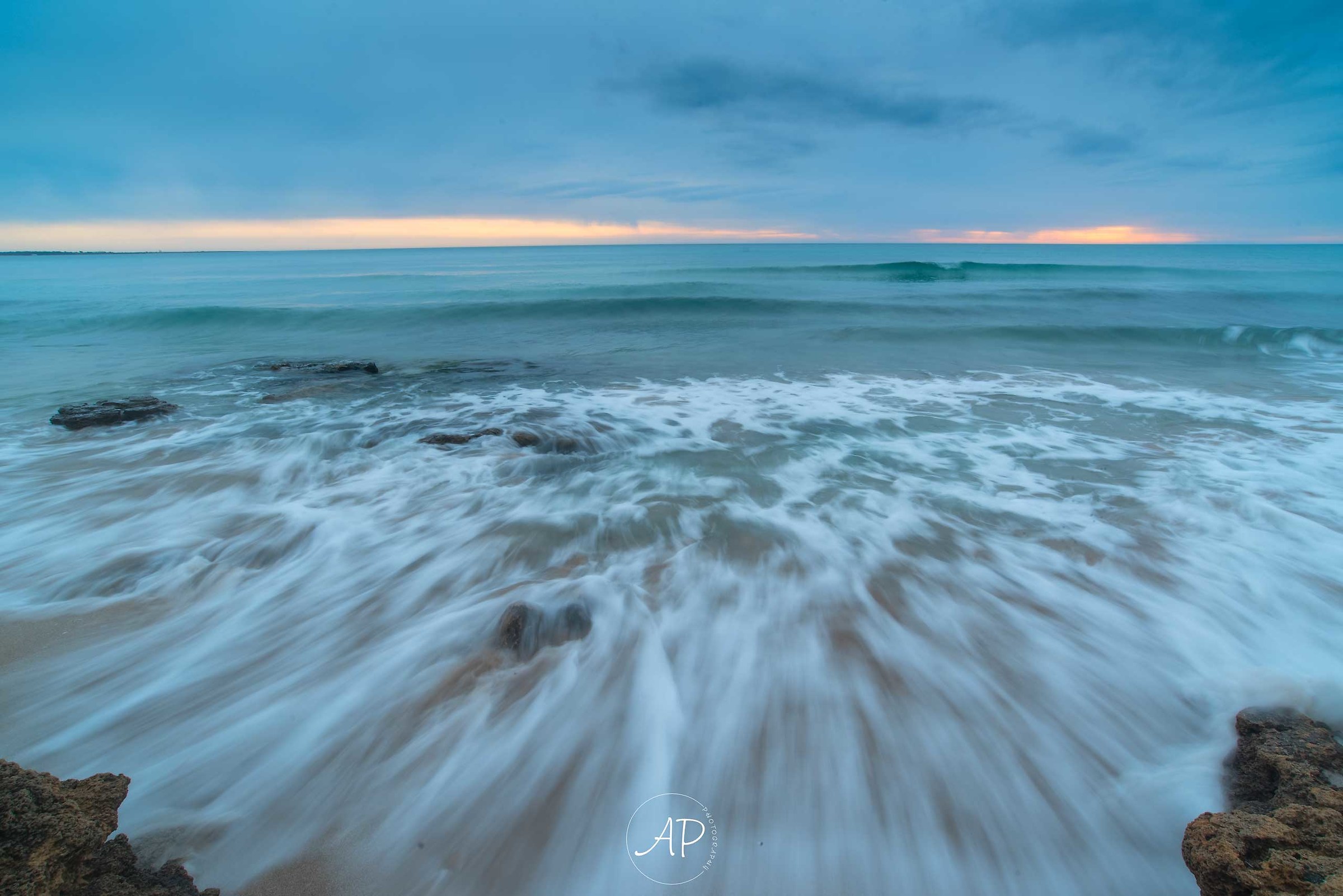 With your feet in the water