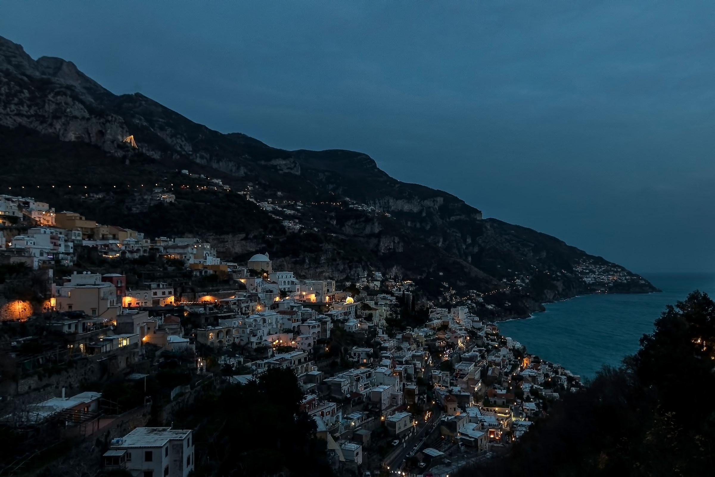 Positano by night