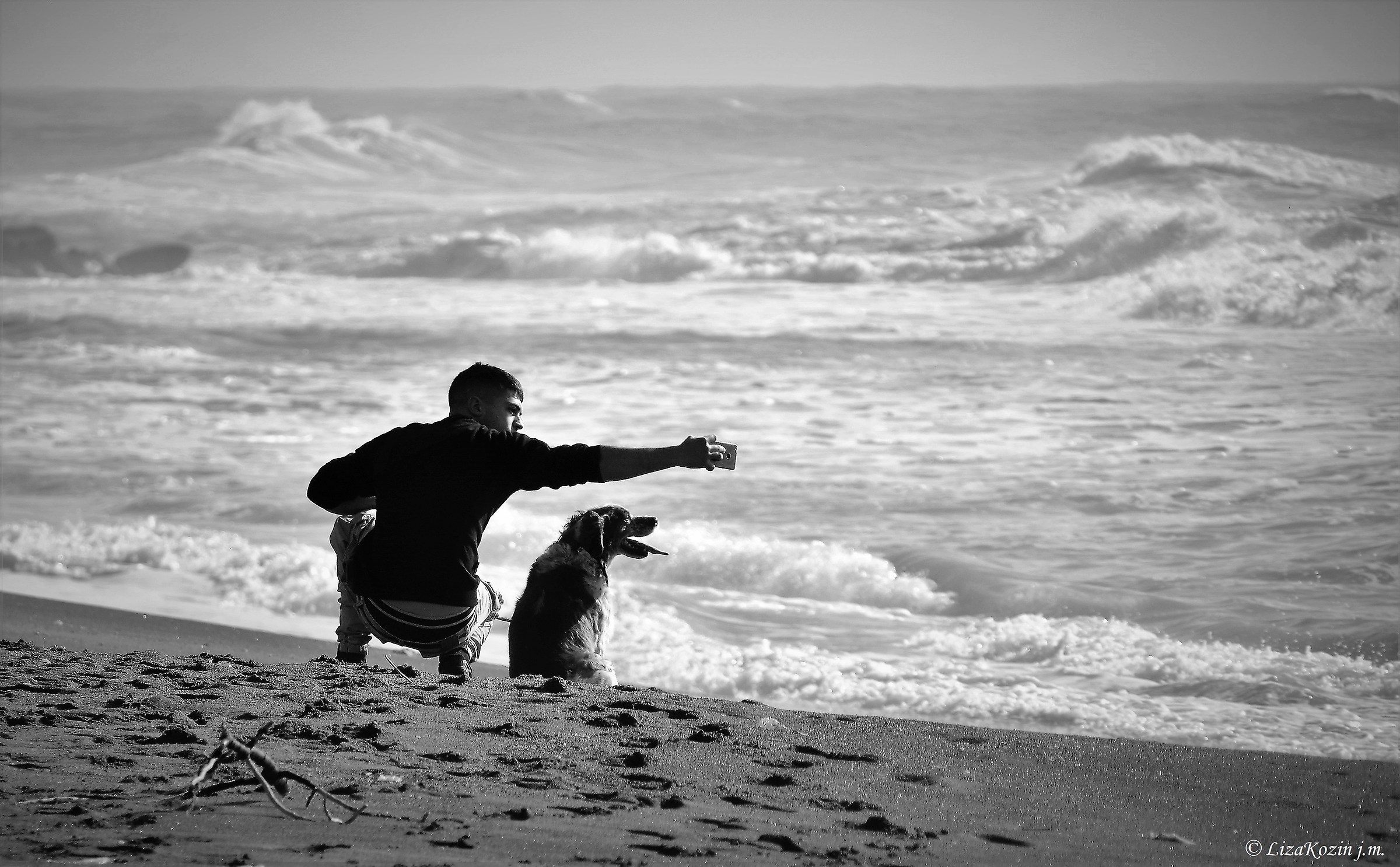 Let's have a selfie, buddy