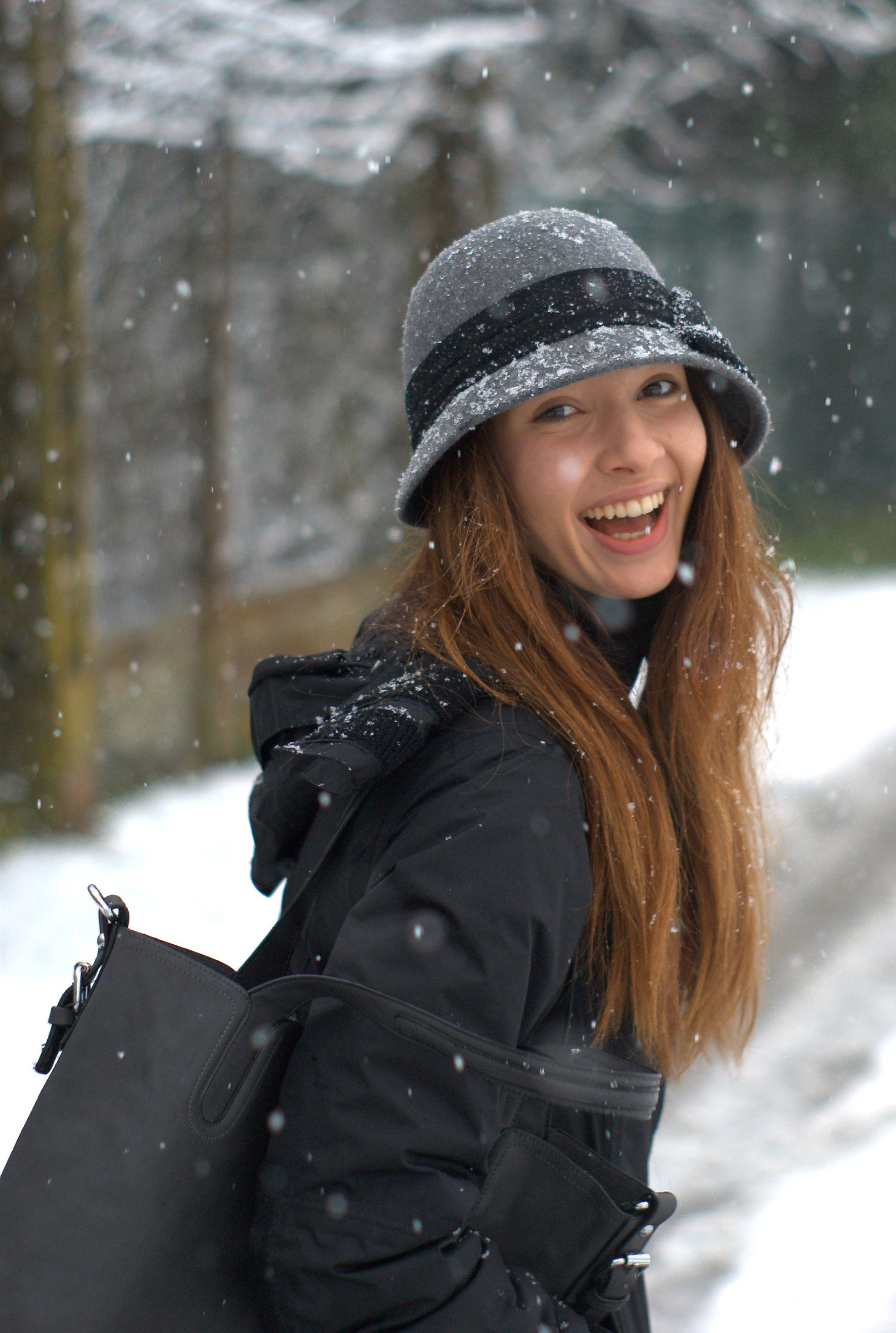 sorriso sotto la neve