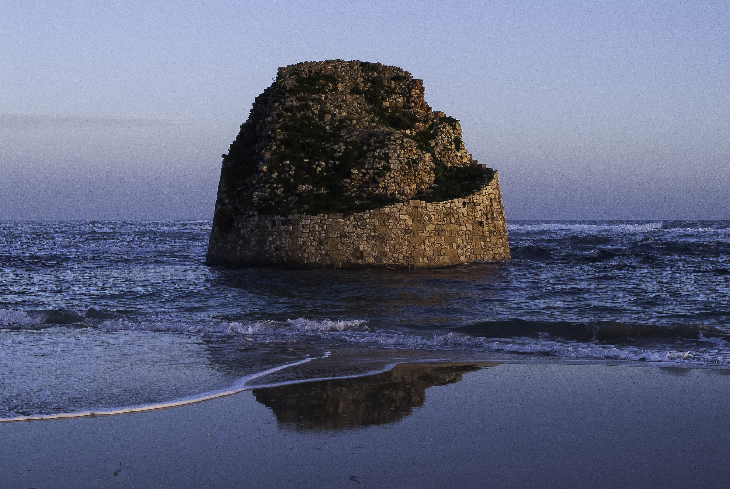 old tower in the sea