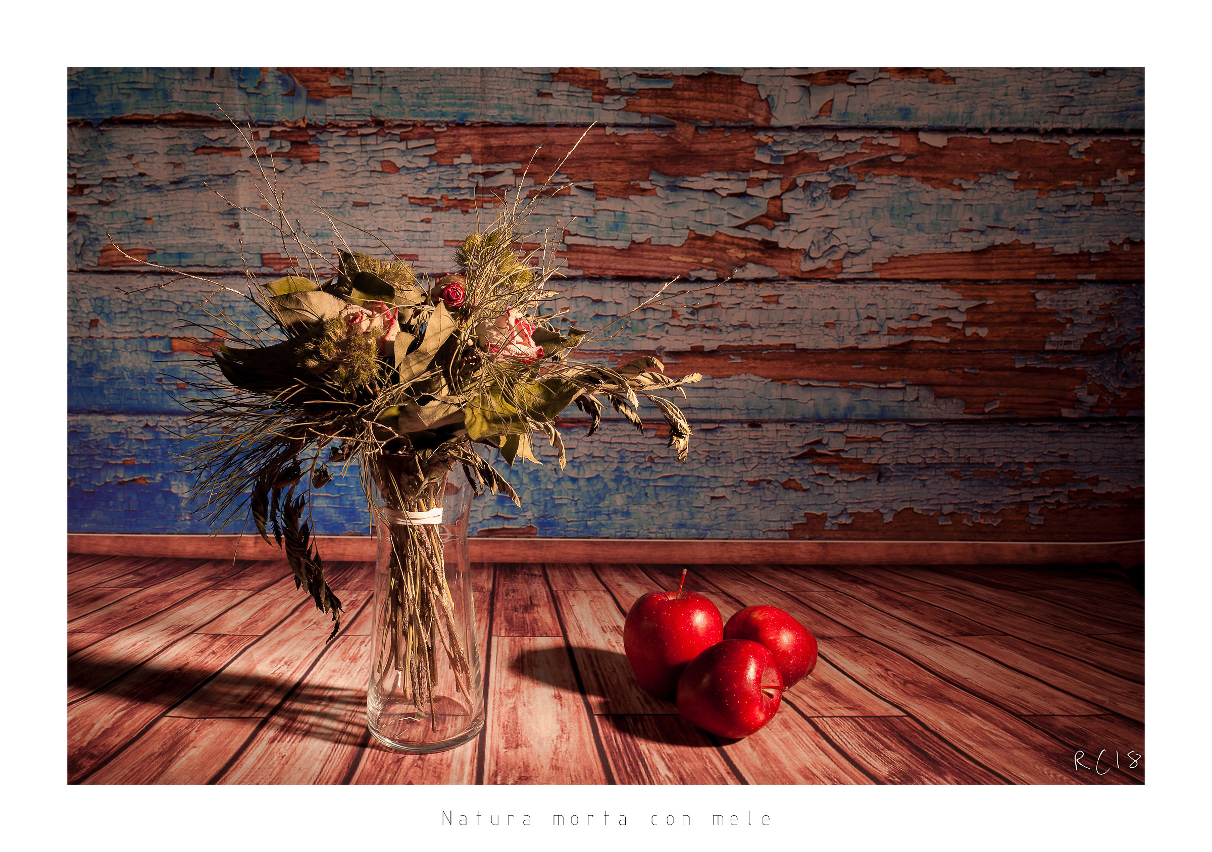 Still life with apple