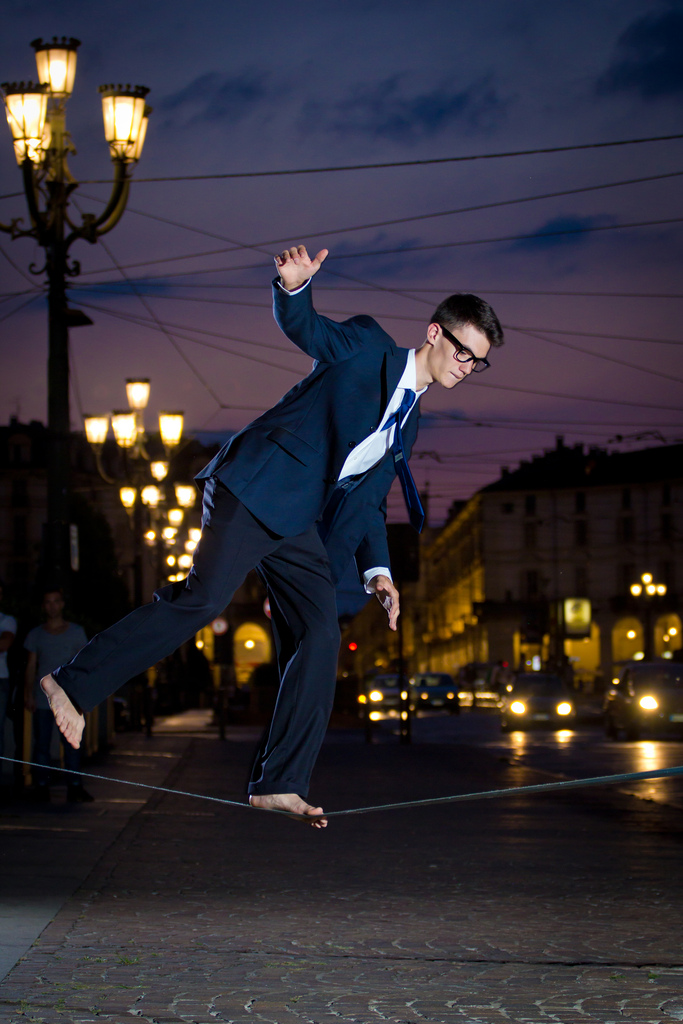 Slackling in Downtown