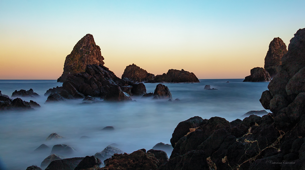 The stacks of Aci Trezza