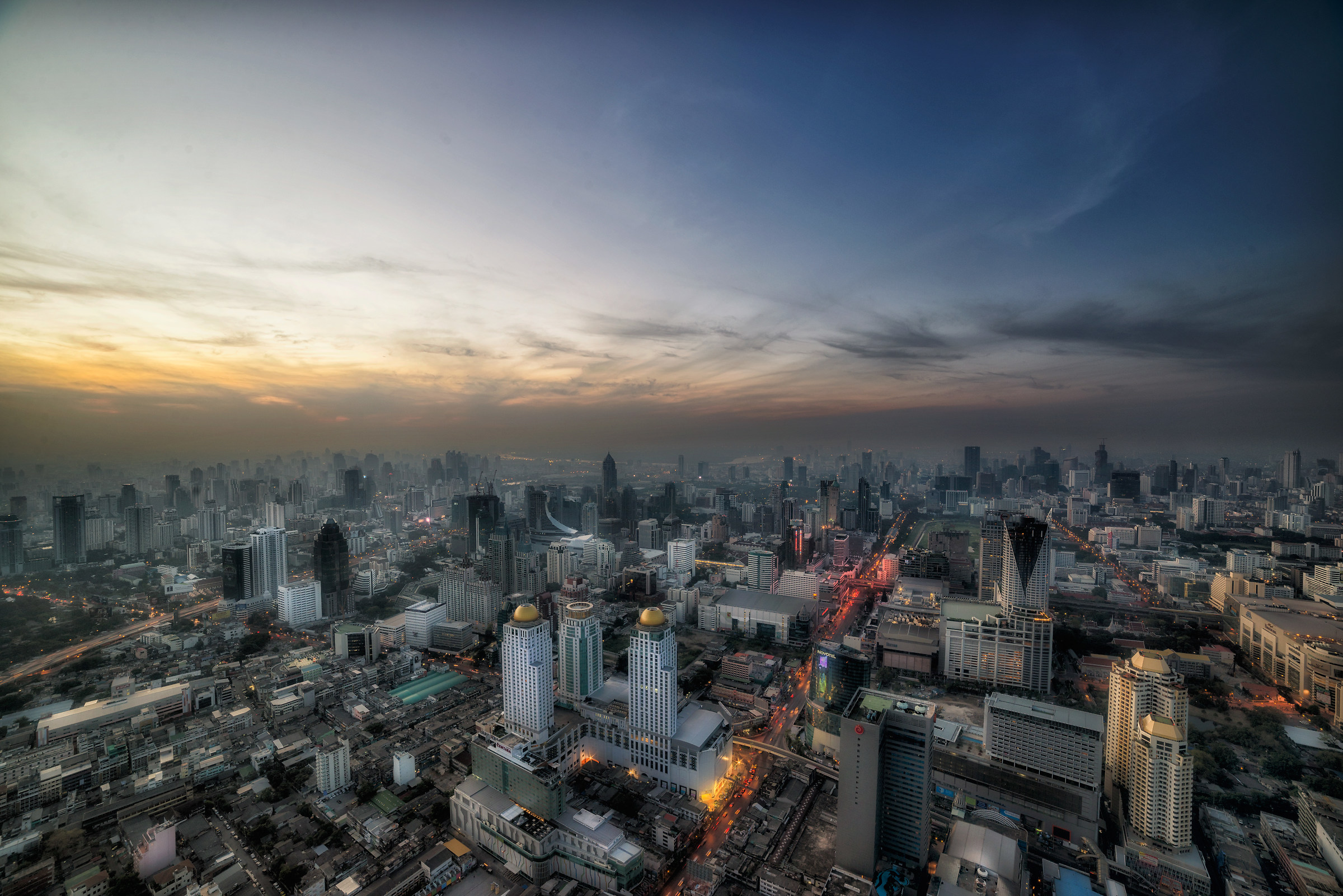 Sunrise over Bangkok