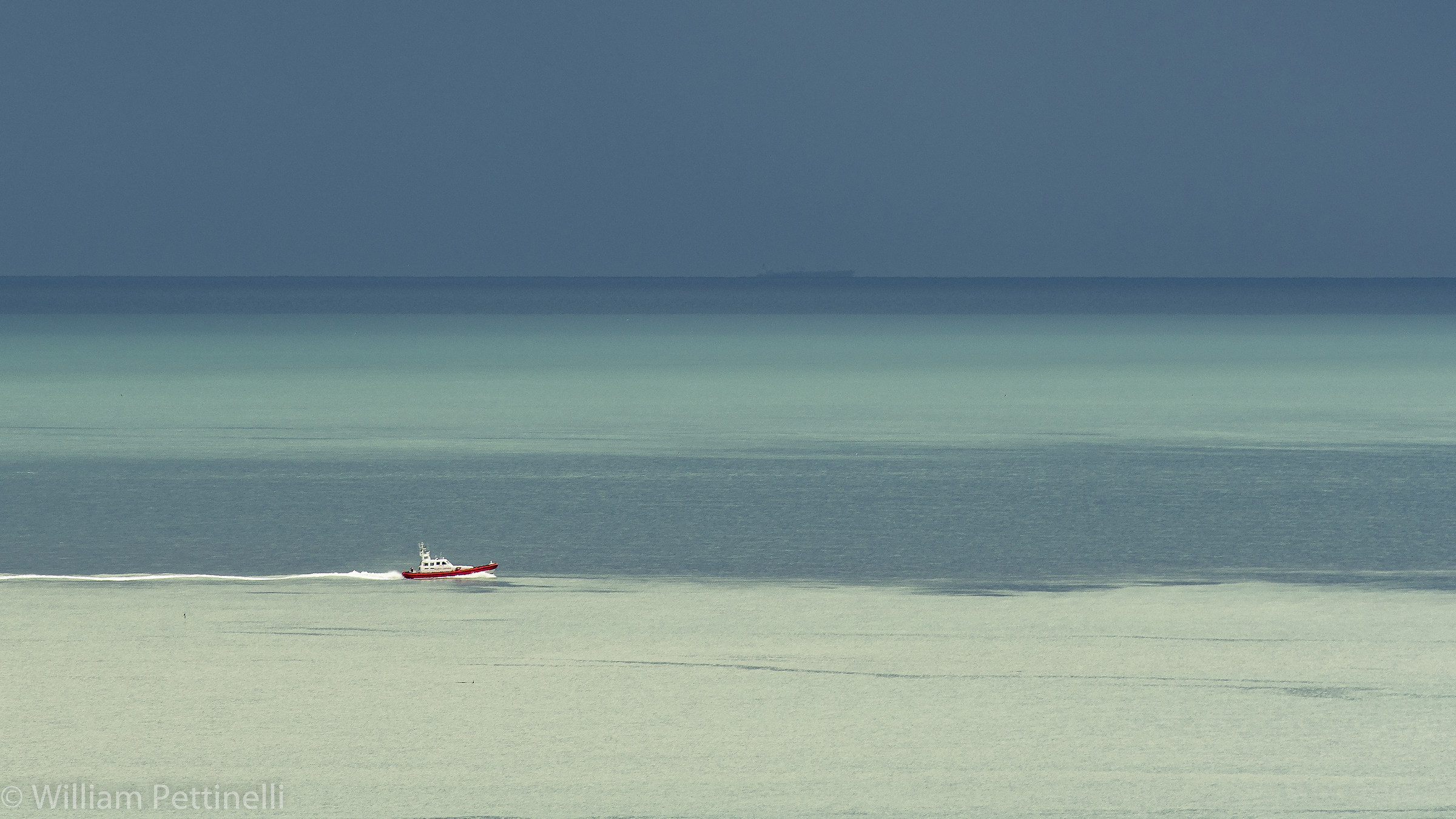 In the middle of the sea