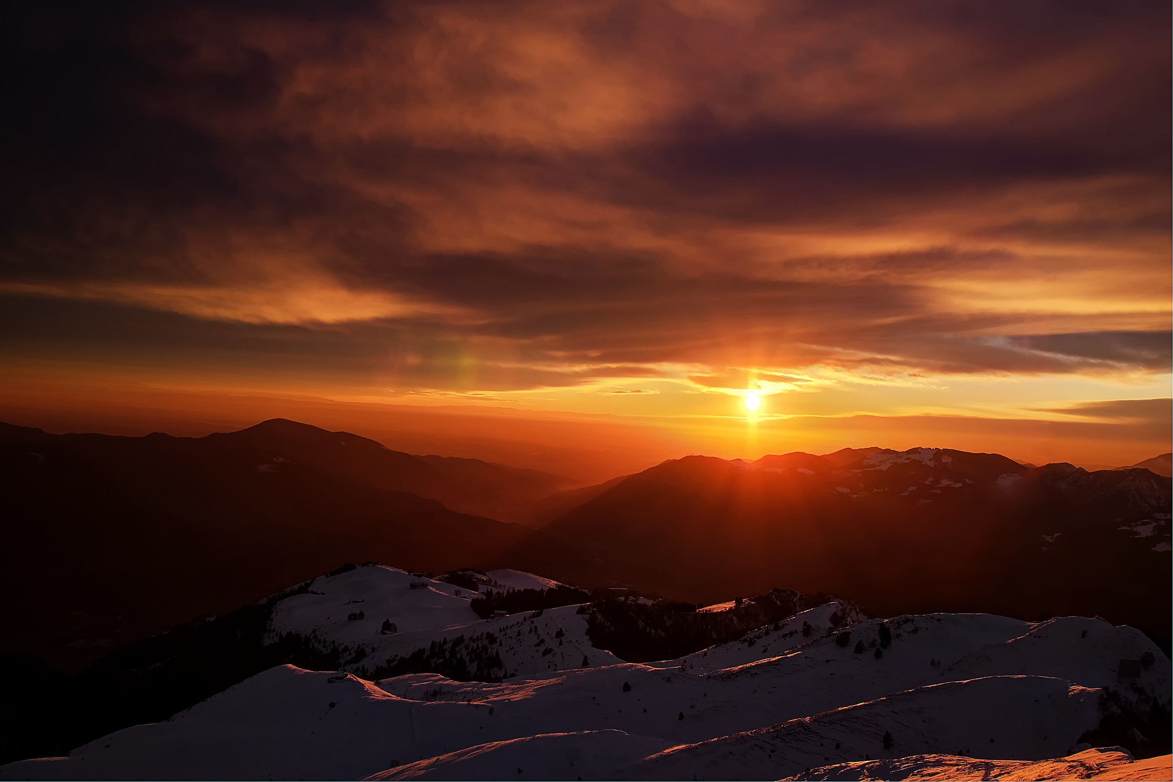 Sunset from the lace