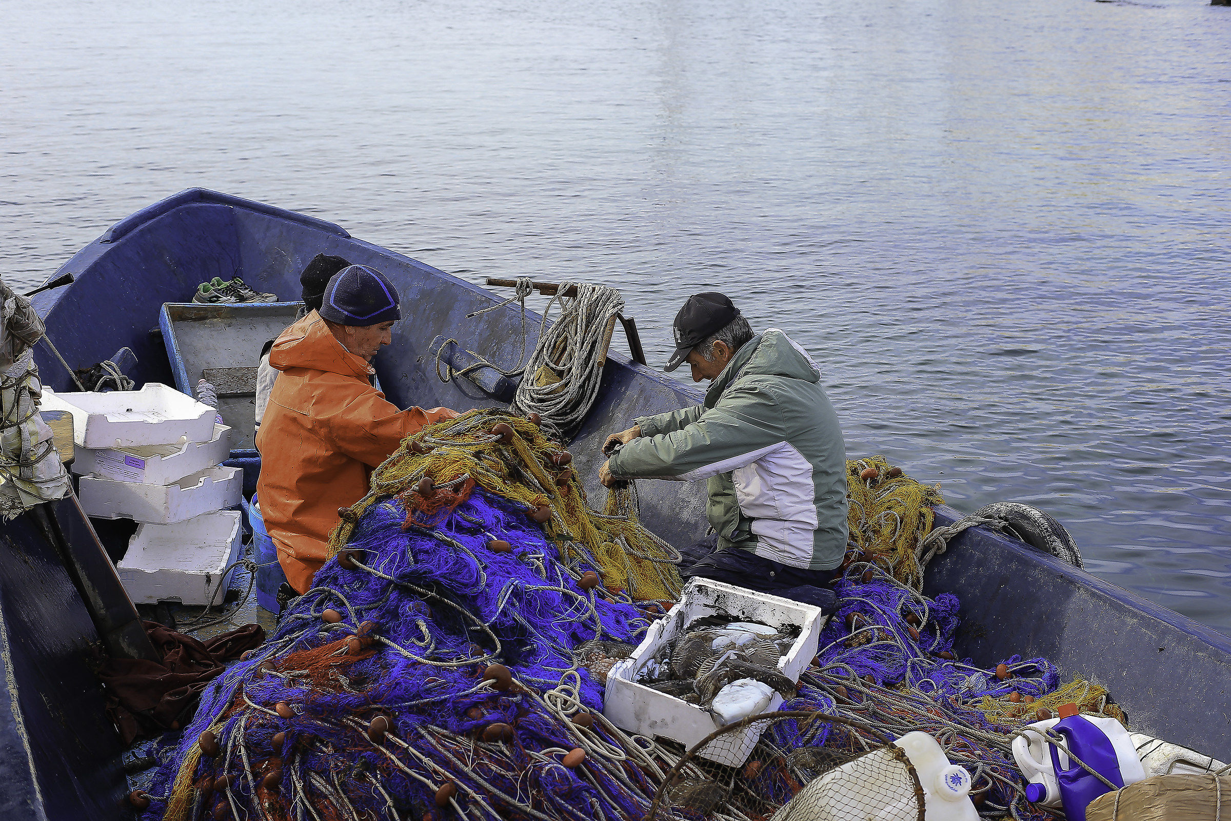 In the morning on the pier of Gallipoli.