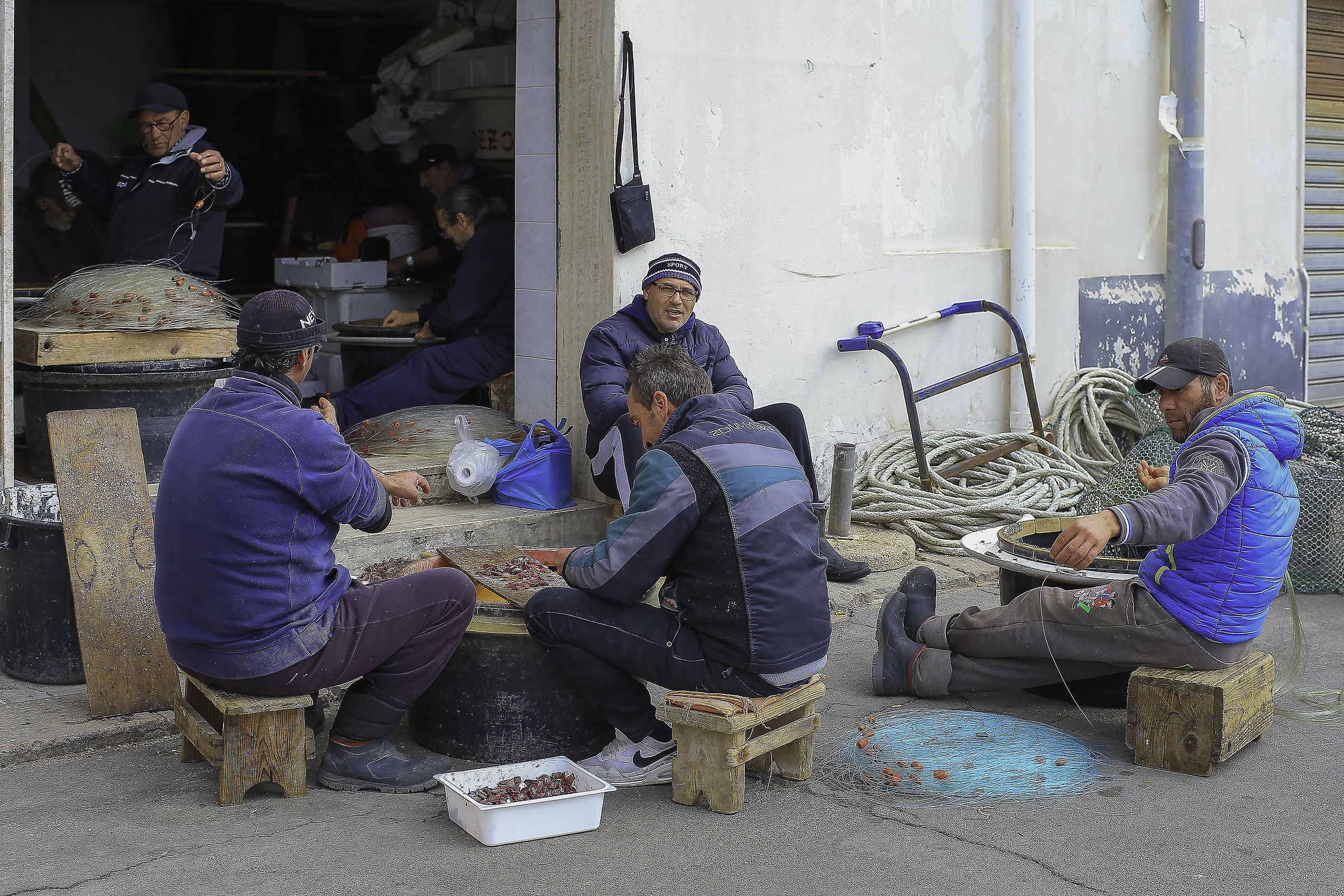 In the morning on the pier of Gallipoli.