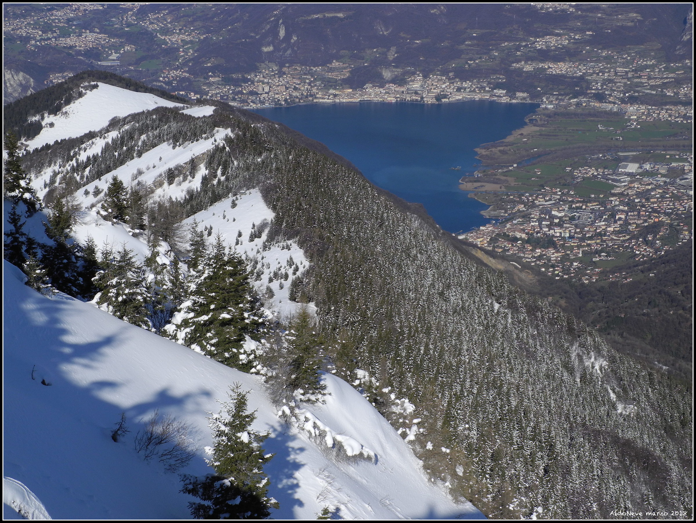Norwegian landscape on Lake Iseo.