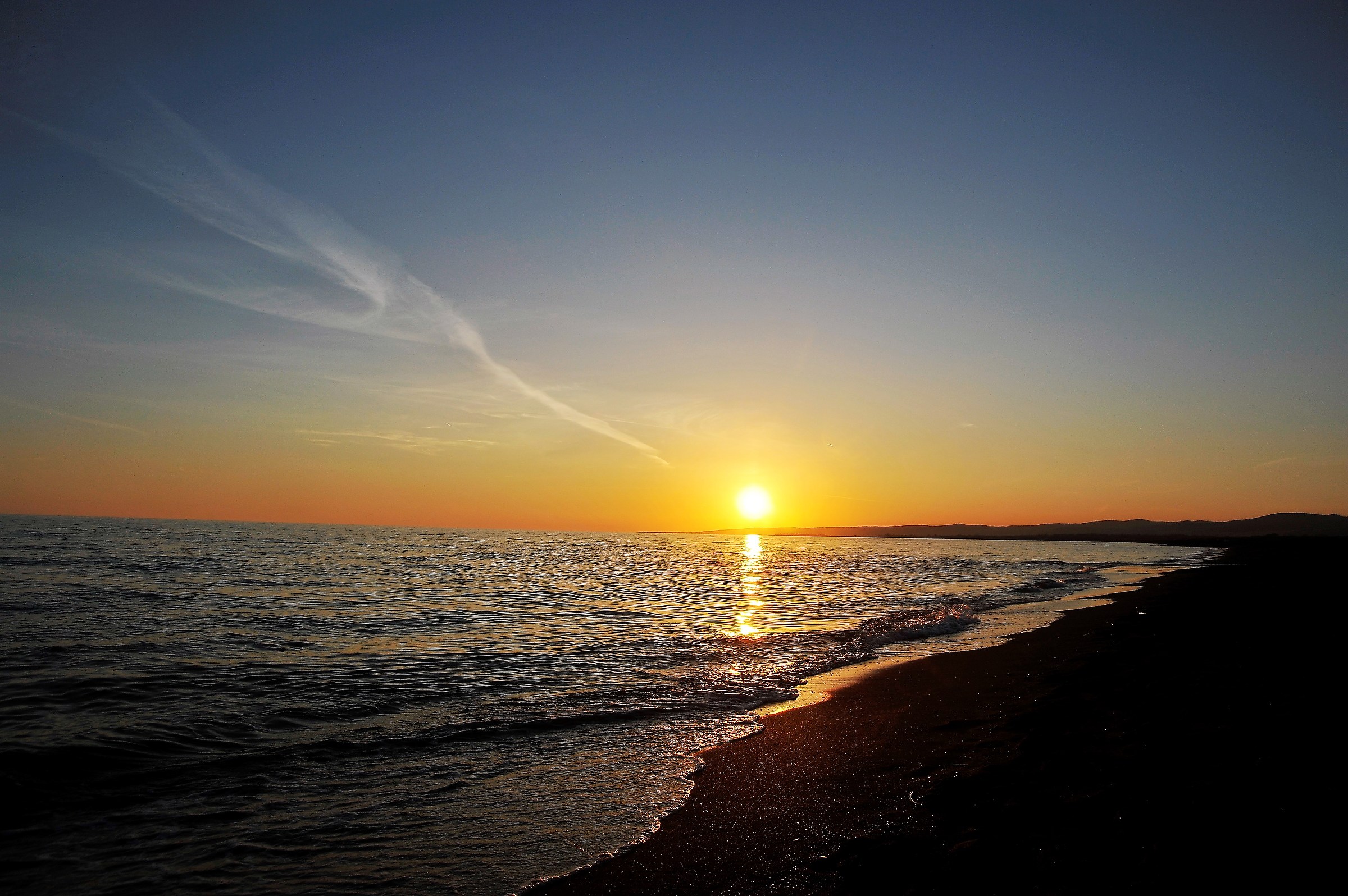 Tramonto sul mare