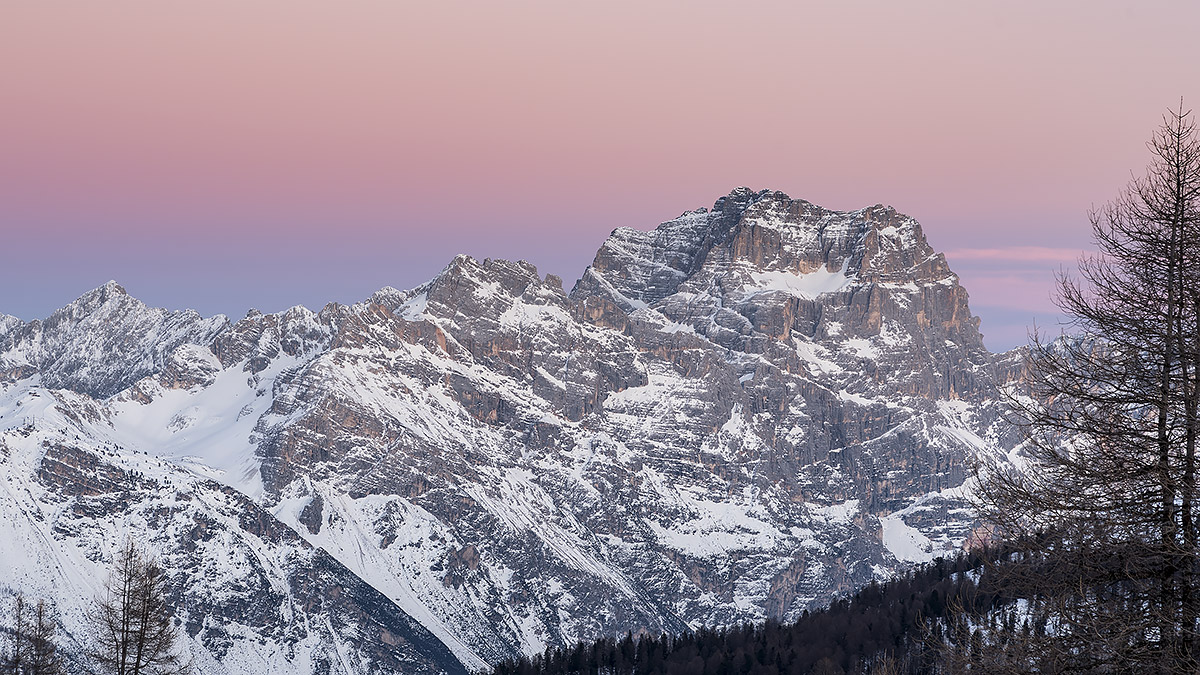 tramonto sul Sorapiss