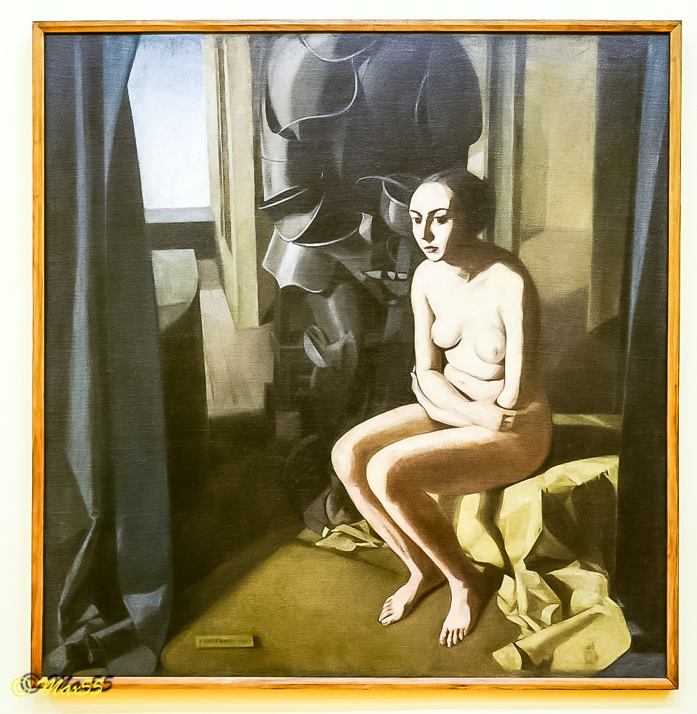 Nudo di donna con armatura di Felice Casorati