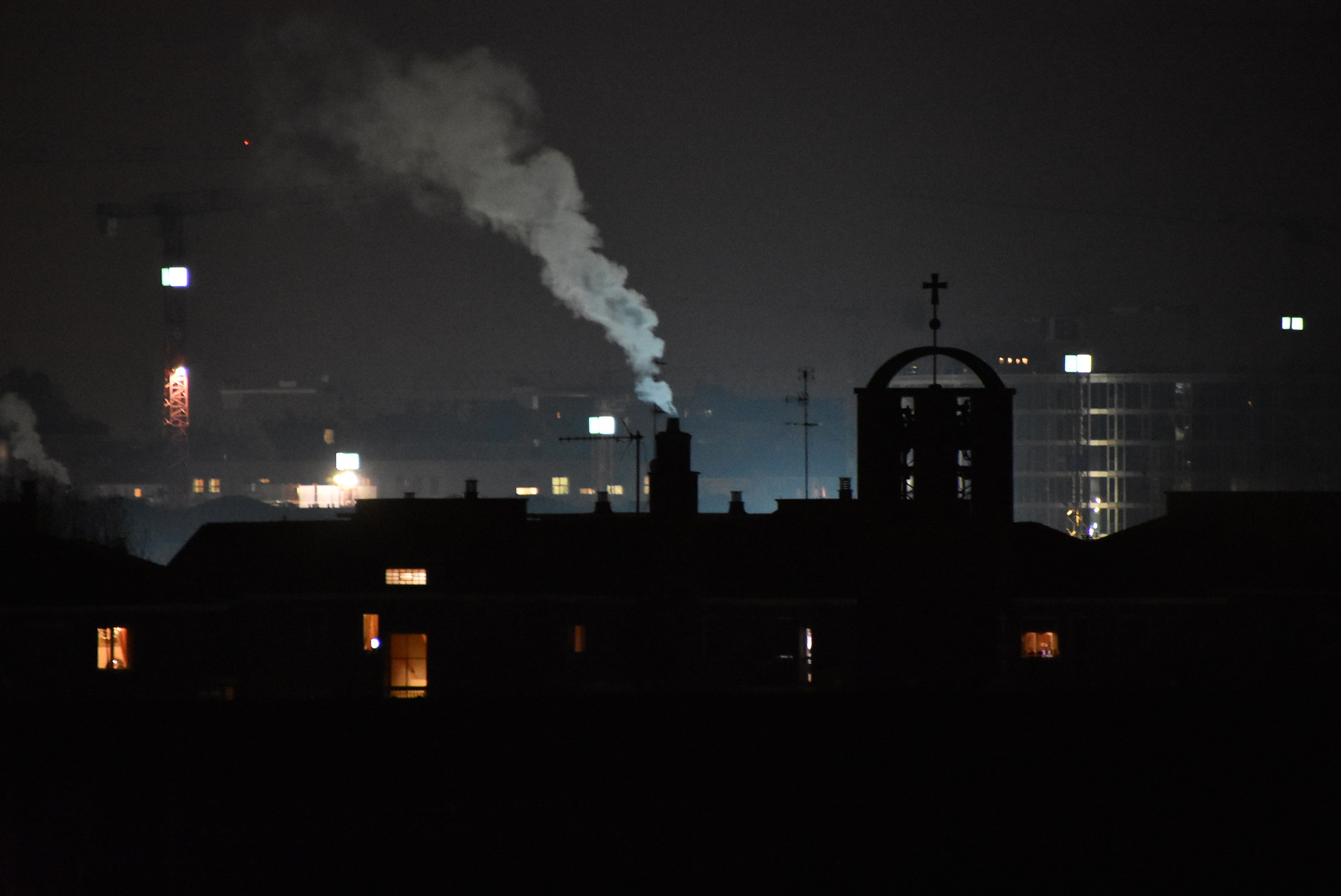 they smoke the roofs in winter