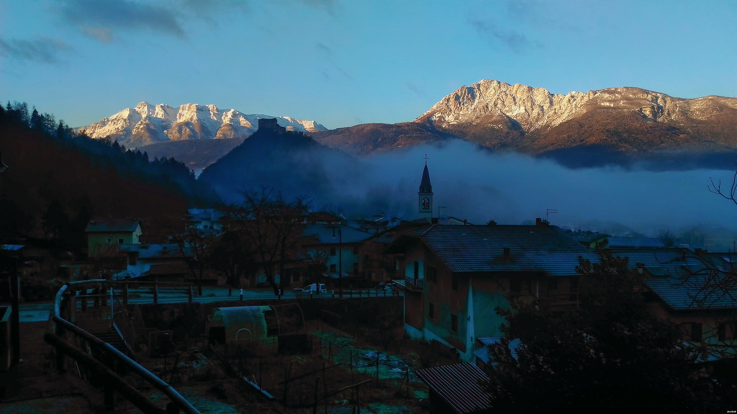 Sunrise in Pergine Valsugana