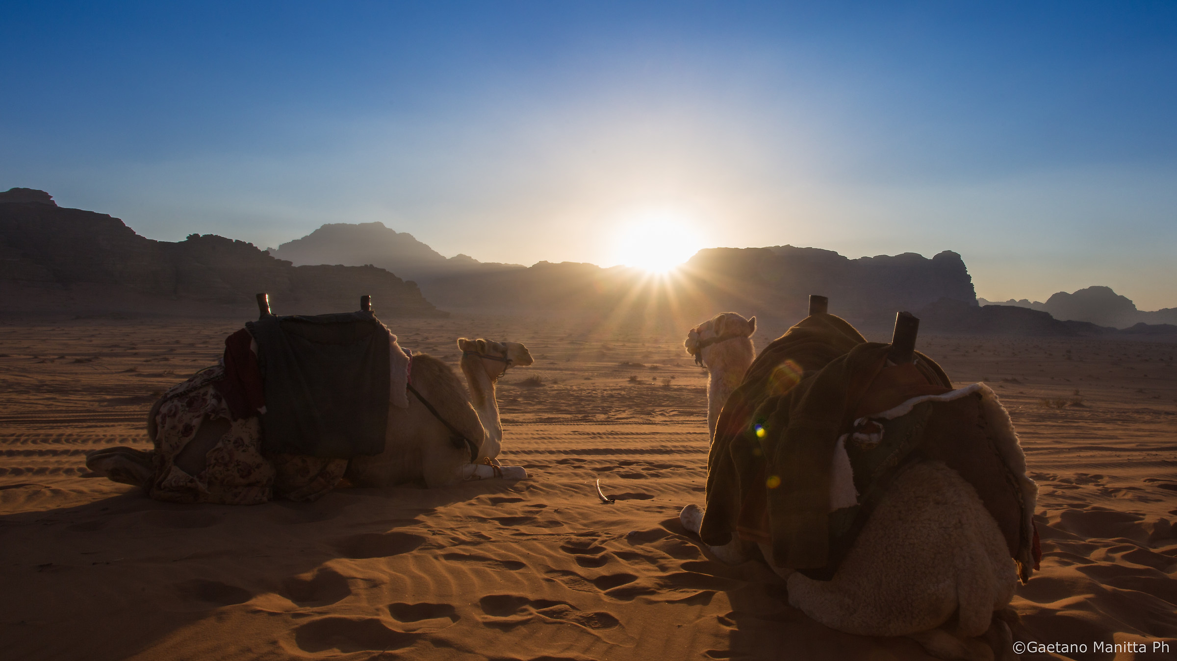 The Sunset in Wadi Rum
