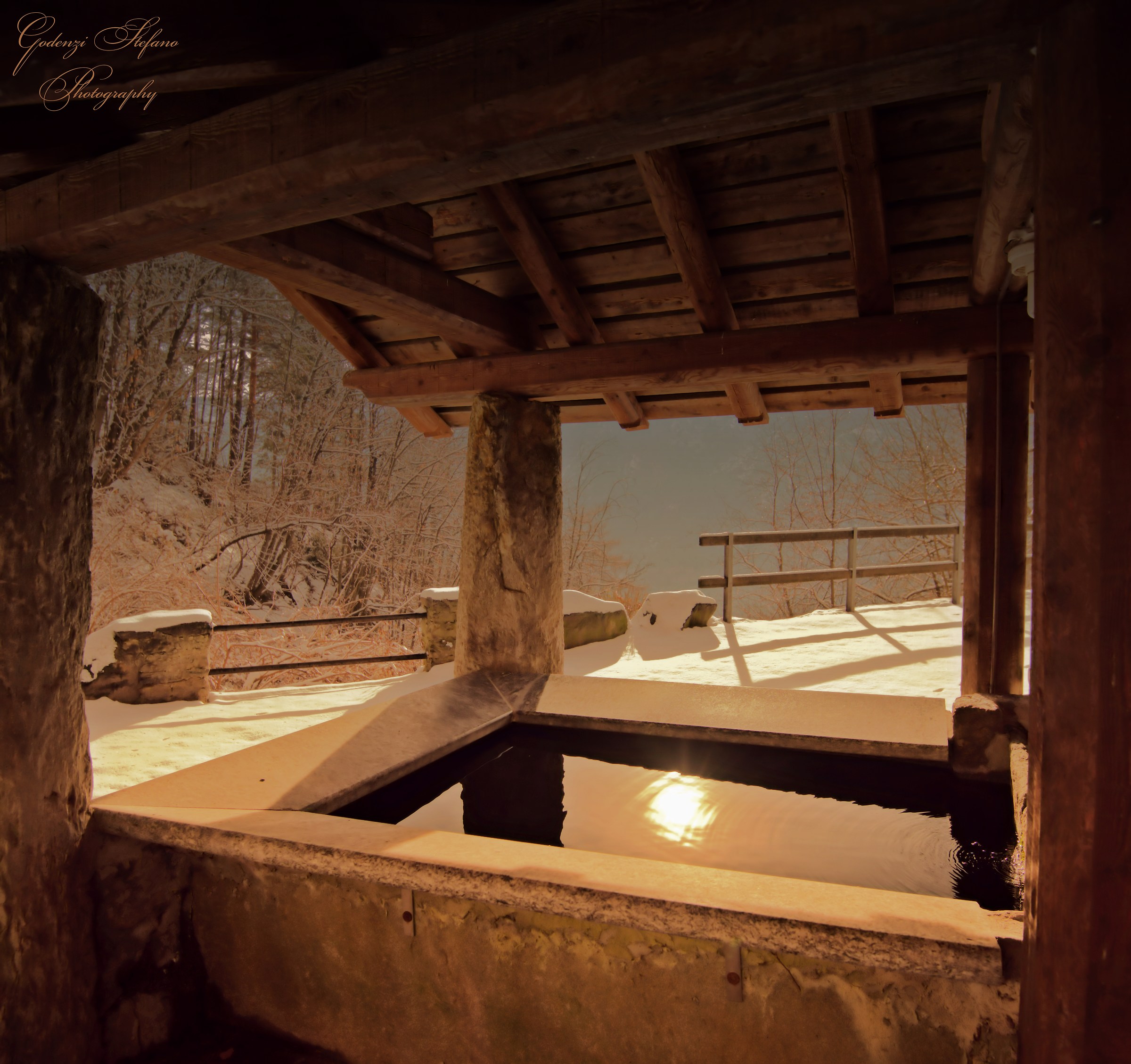 Washtub kissed by the sun