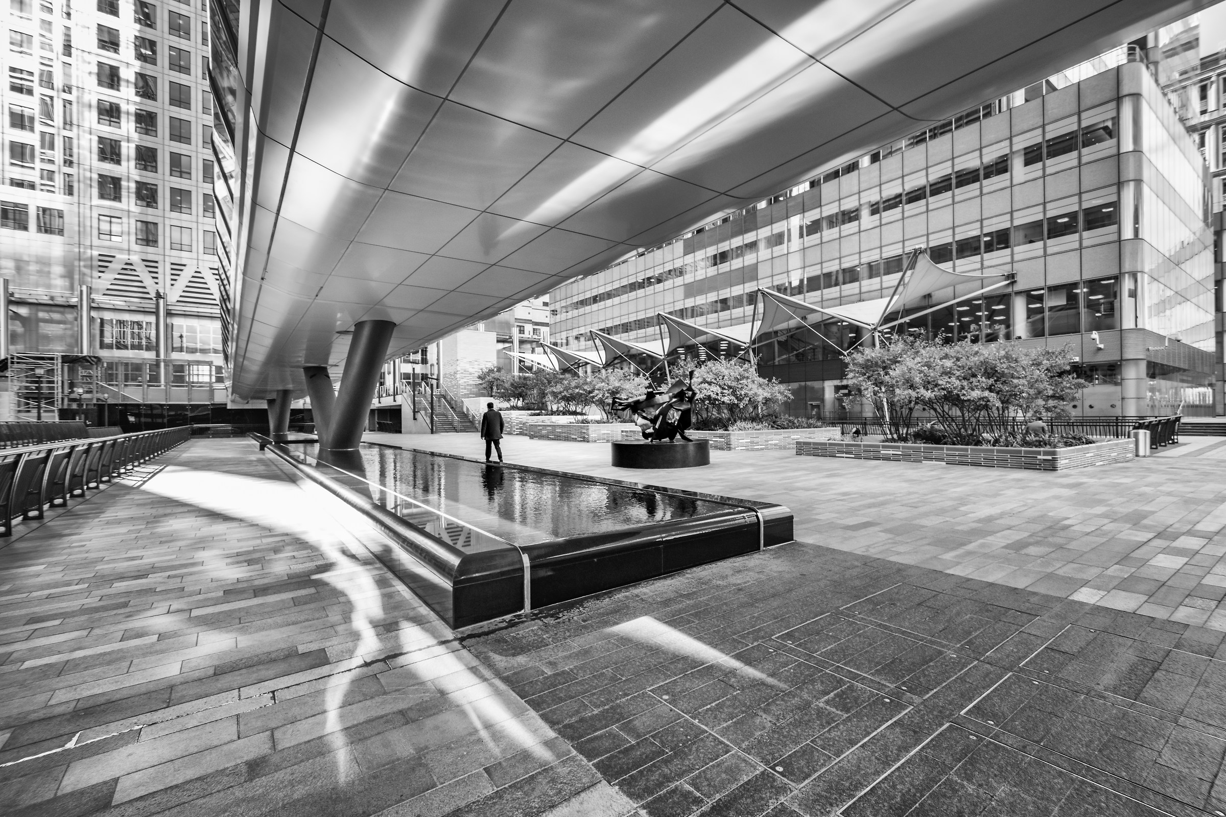 Beneath Adams Plaza Bridge