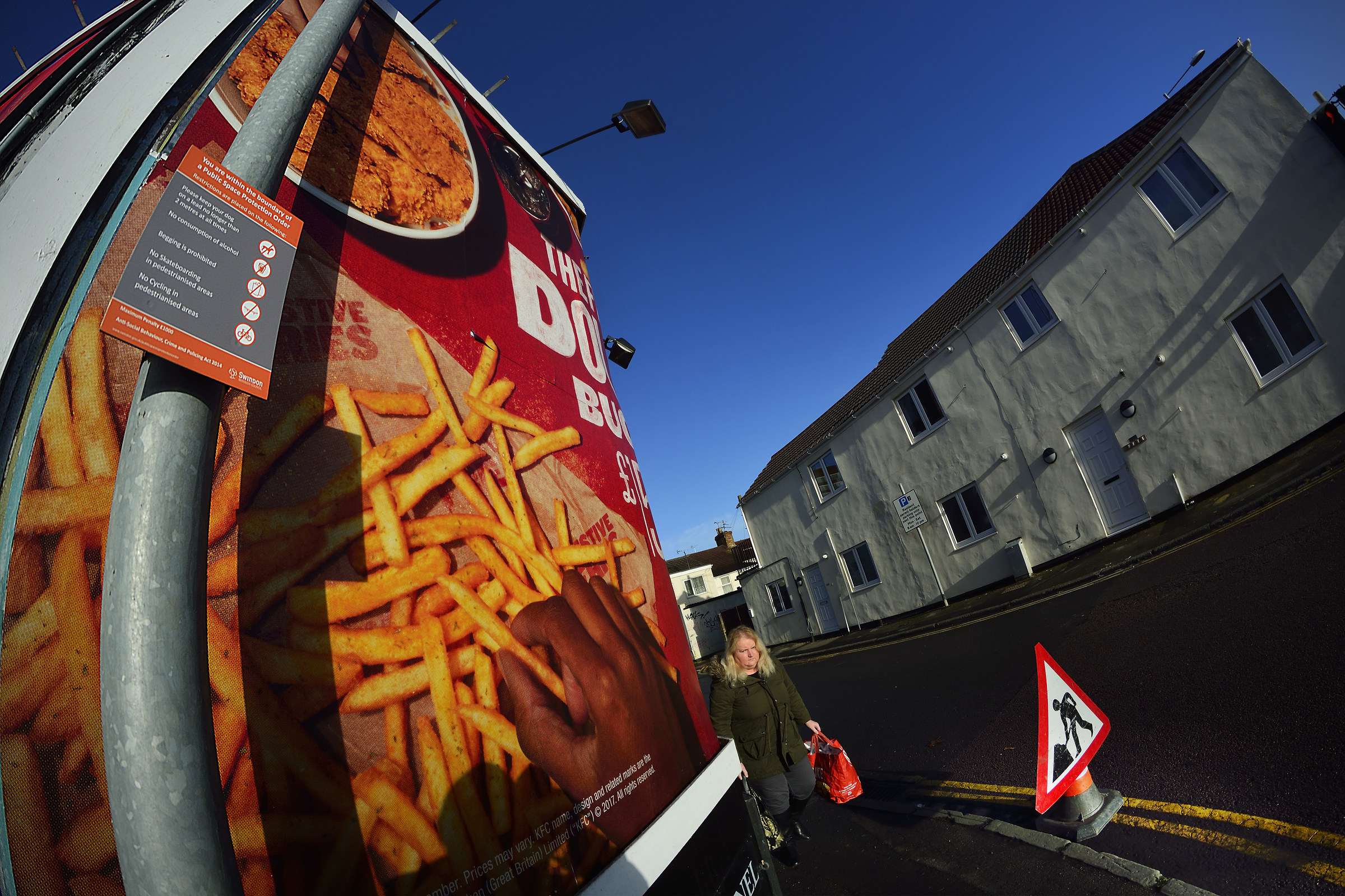 Fisheye su un angolo di Swindon Street