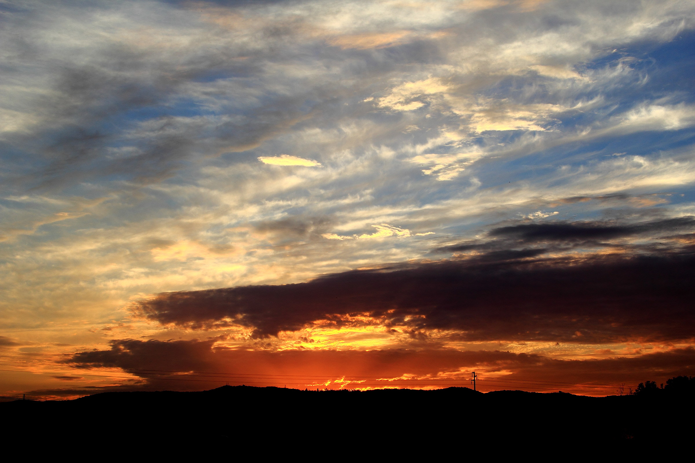 Bel tramonto su Arezzo