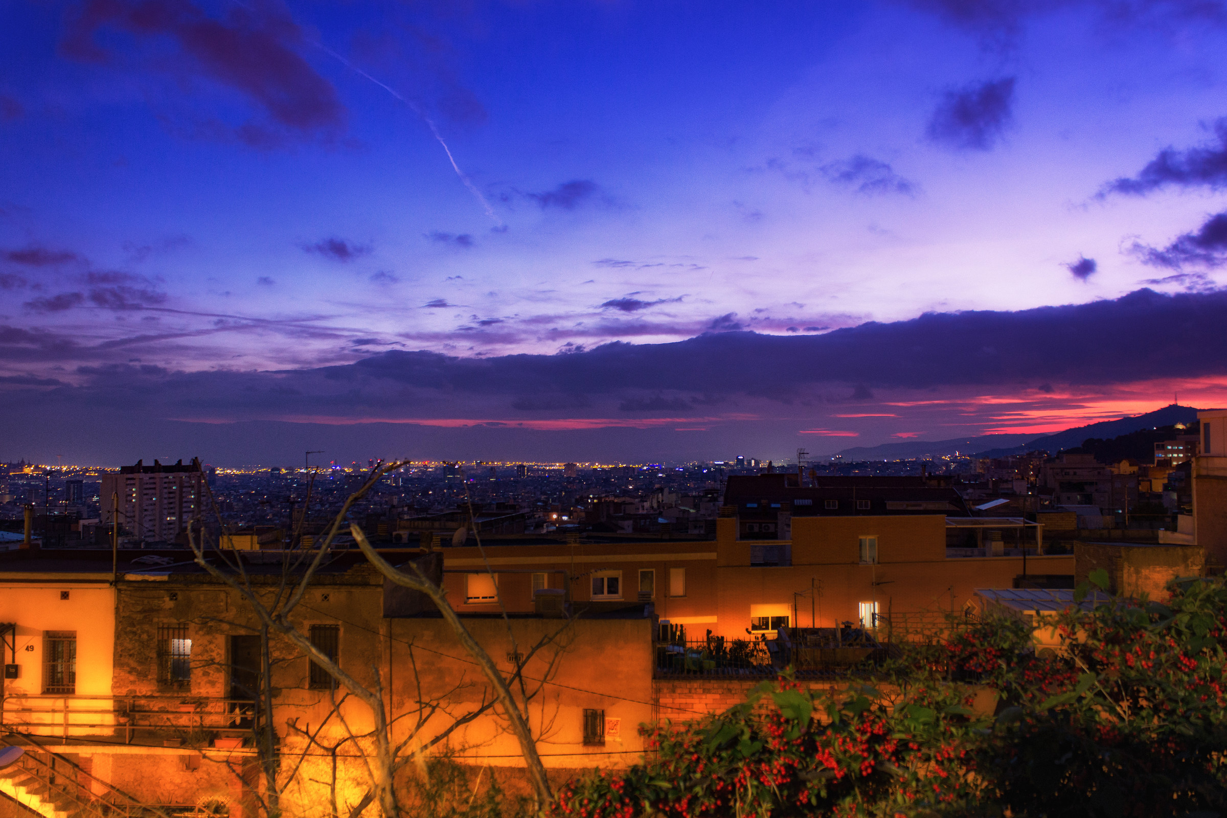 Sunset in Barcelona