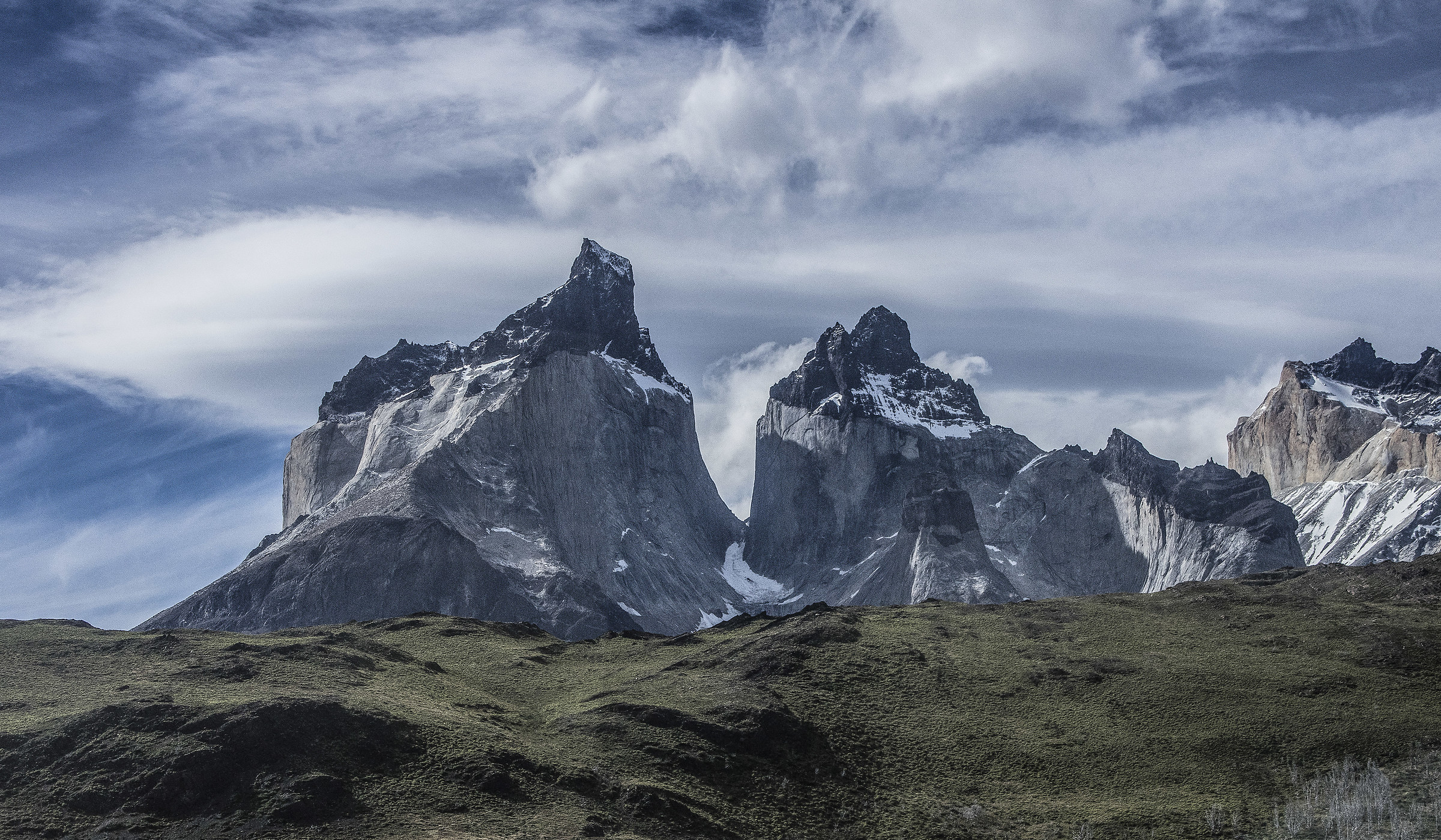 Corni del Paine dalla zona del Salto Grande