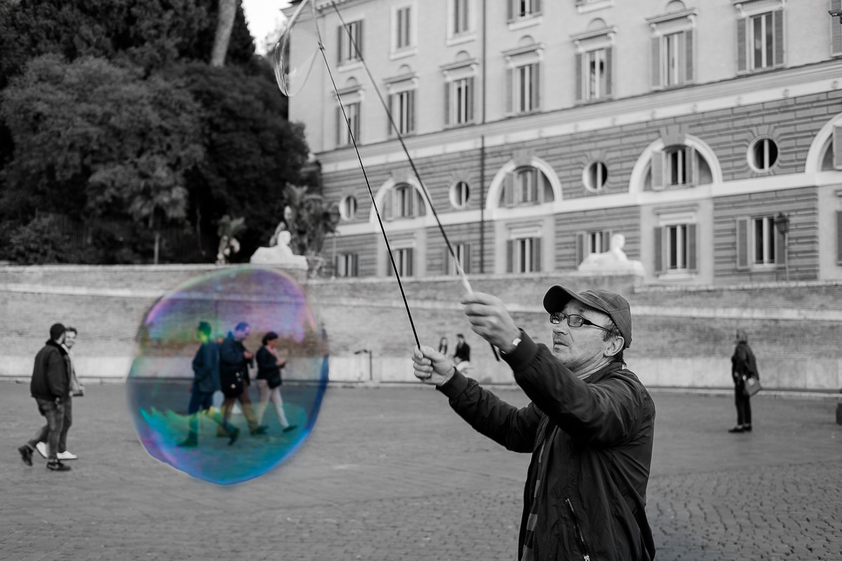 bubble in rome ...