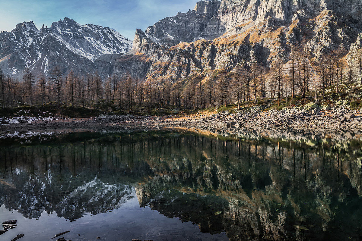 The winter reflected