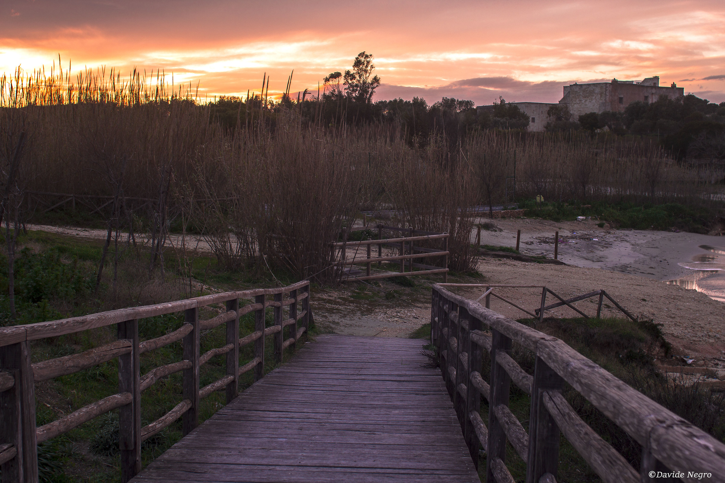 Otranto, sea and sunset