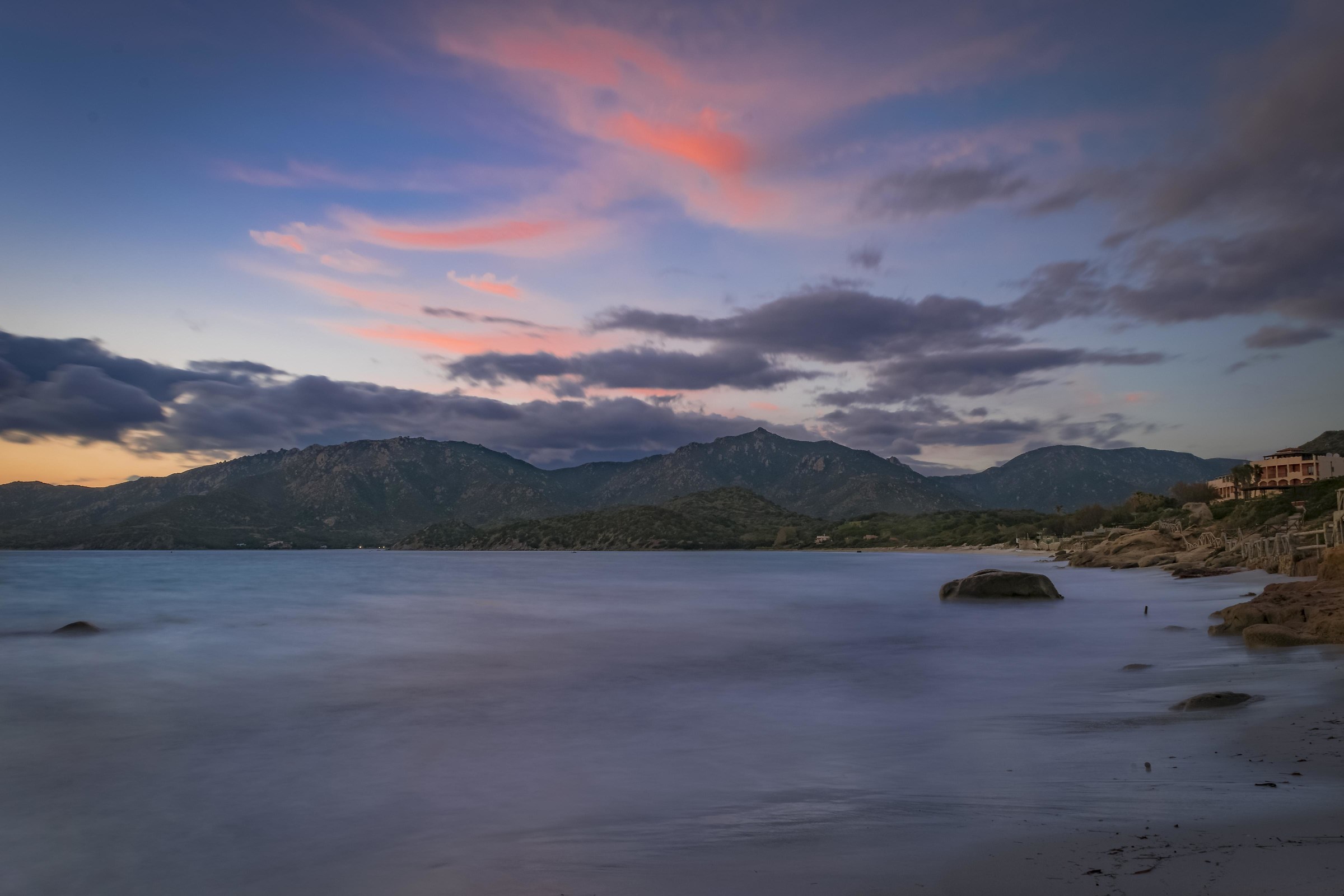 Campu Longu beach at the tramono