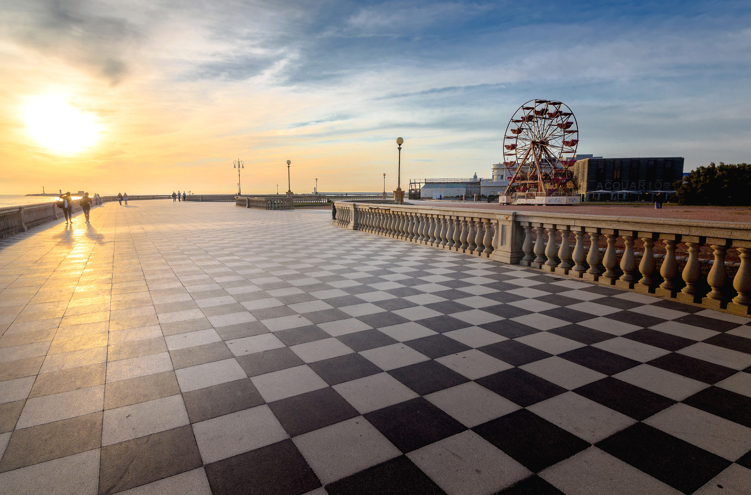 during the sunset-Livorno