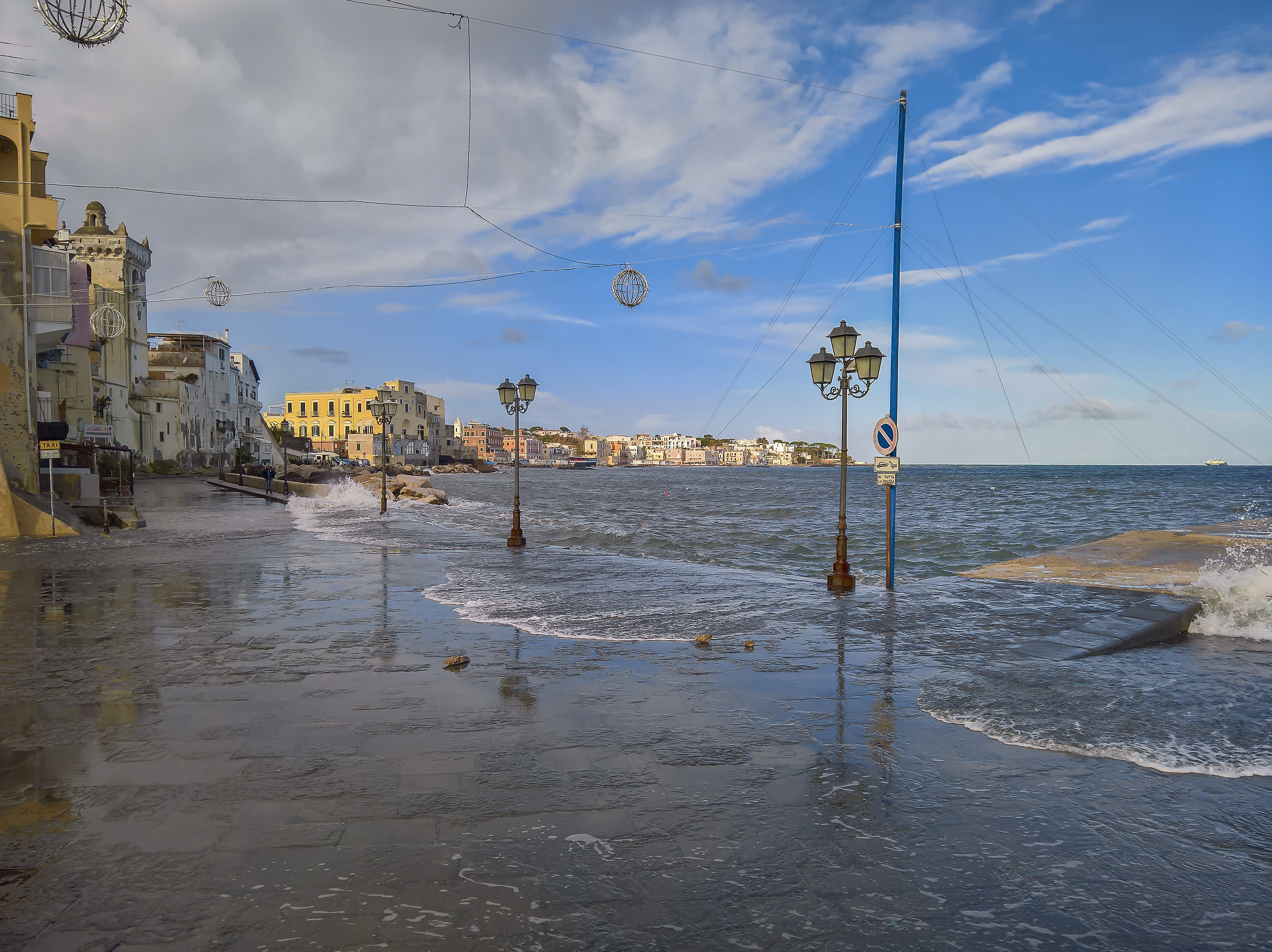 January 2018. Sea storm in Ischia
