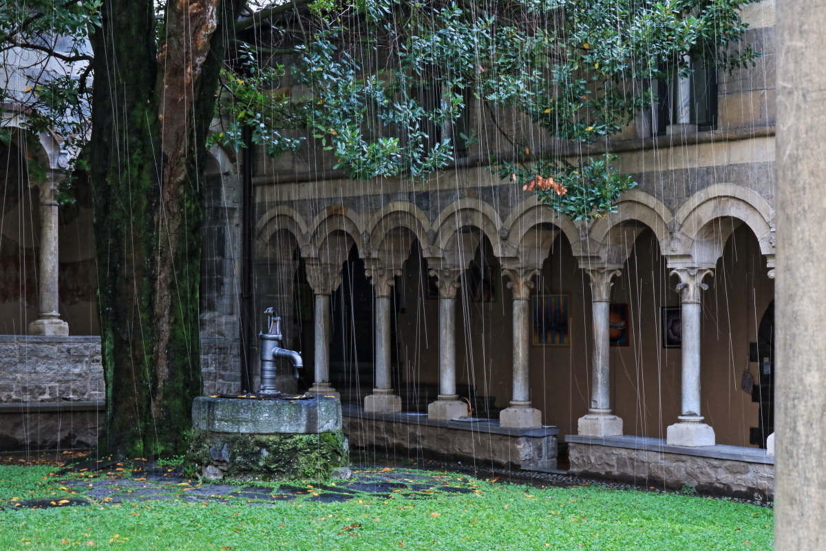 rain at the monastery