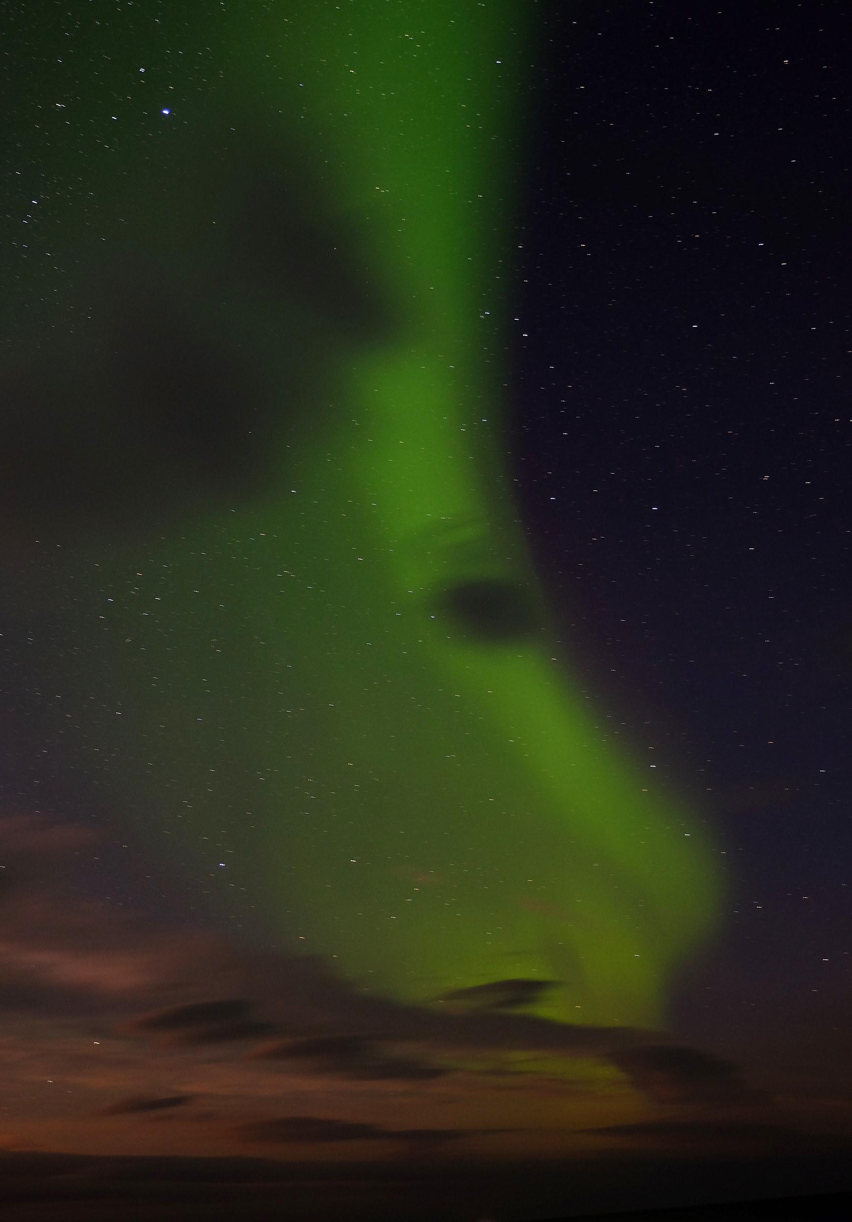 Spirits in the night sky,Lofoten Islands,Norway.