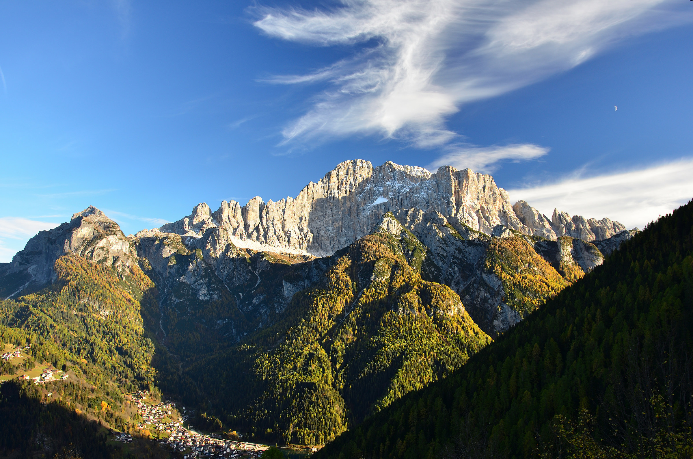 The grandiose wall of Mount Civetta